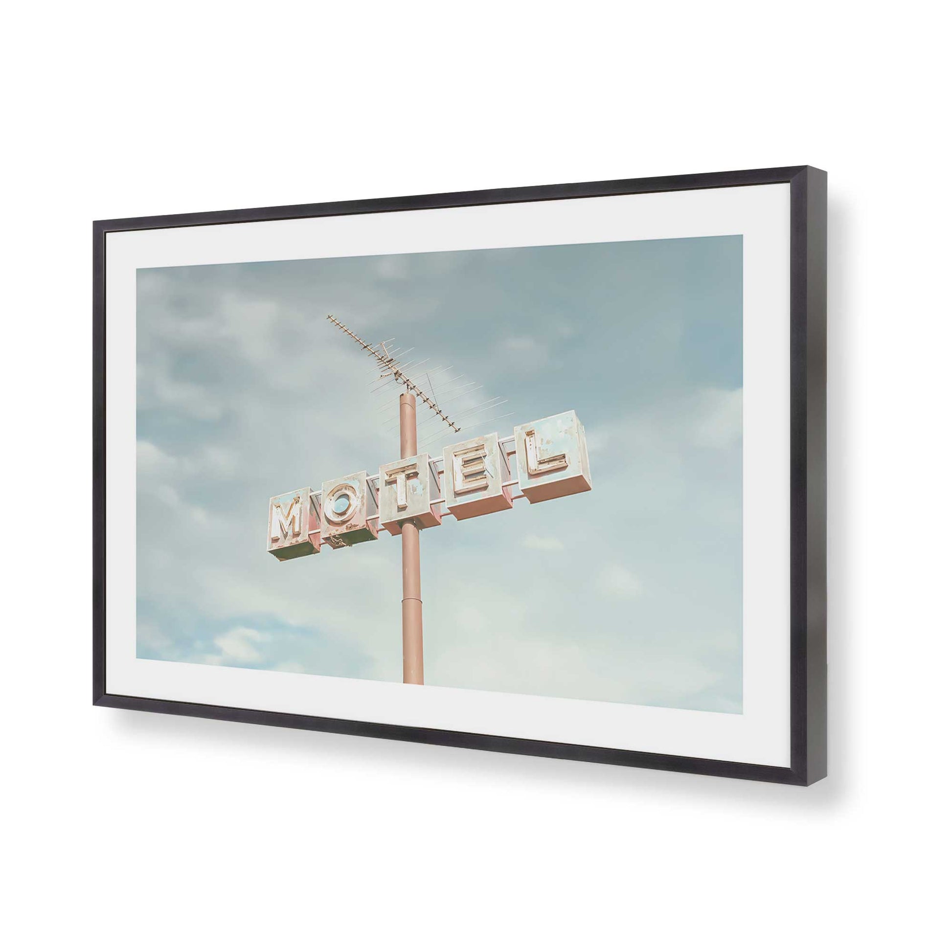 [Color:Weathered Zinc], Picture of art in a Weathered Zinc frame of the corner