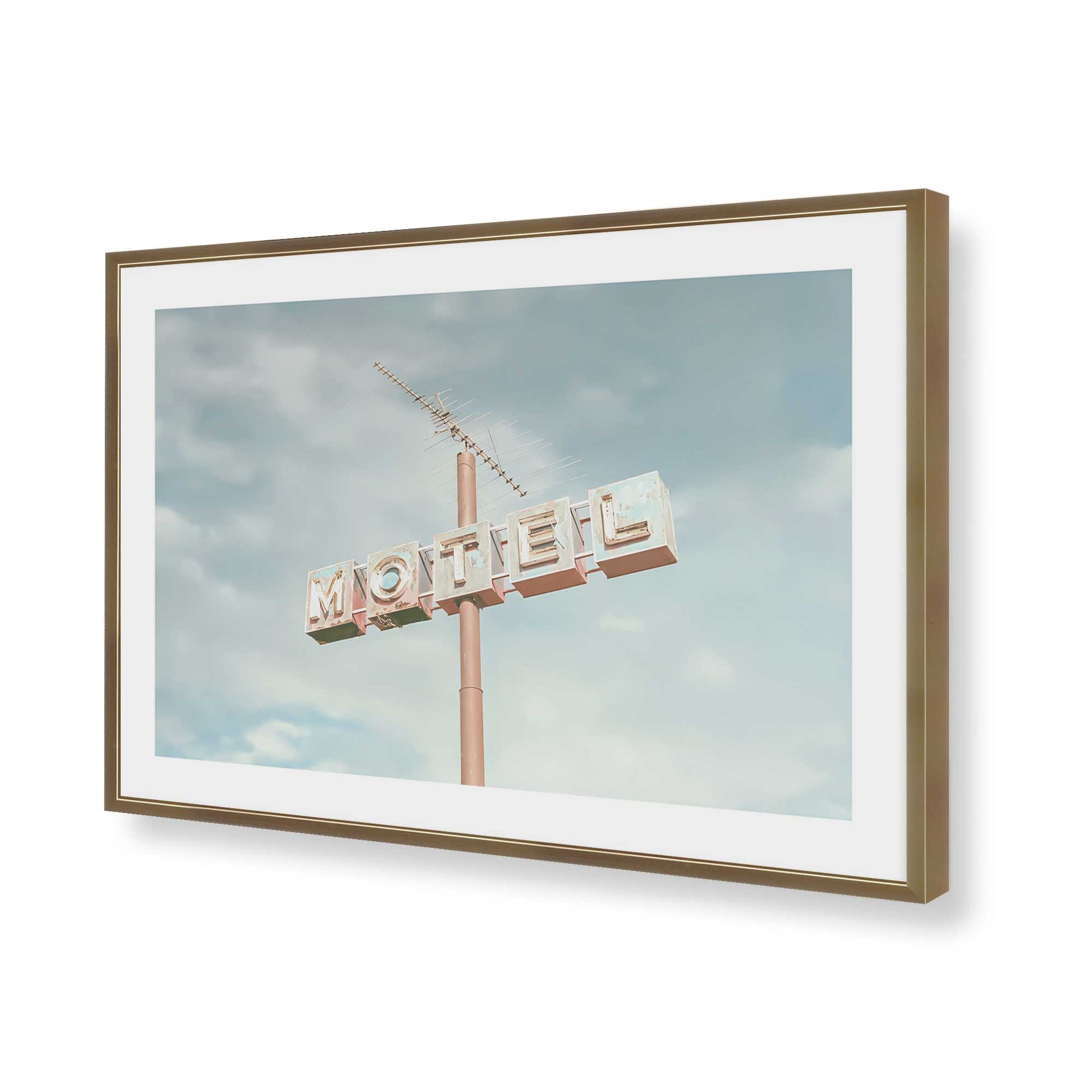 [Color:Brushed Gold], Picture of art in a Brushed Gold frame of the corner