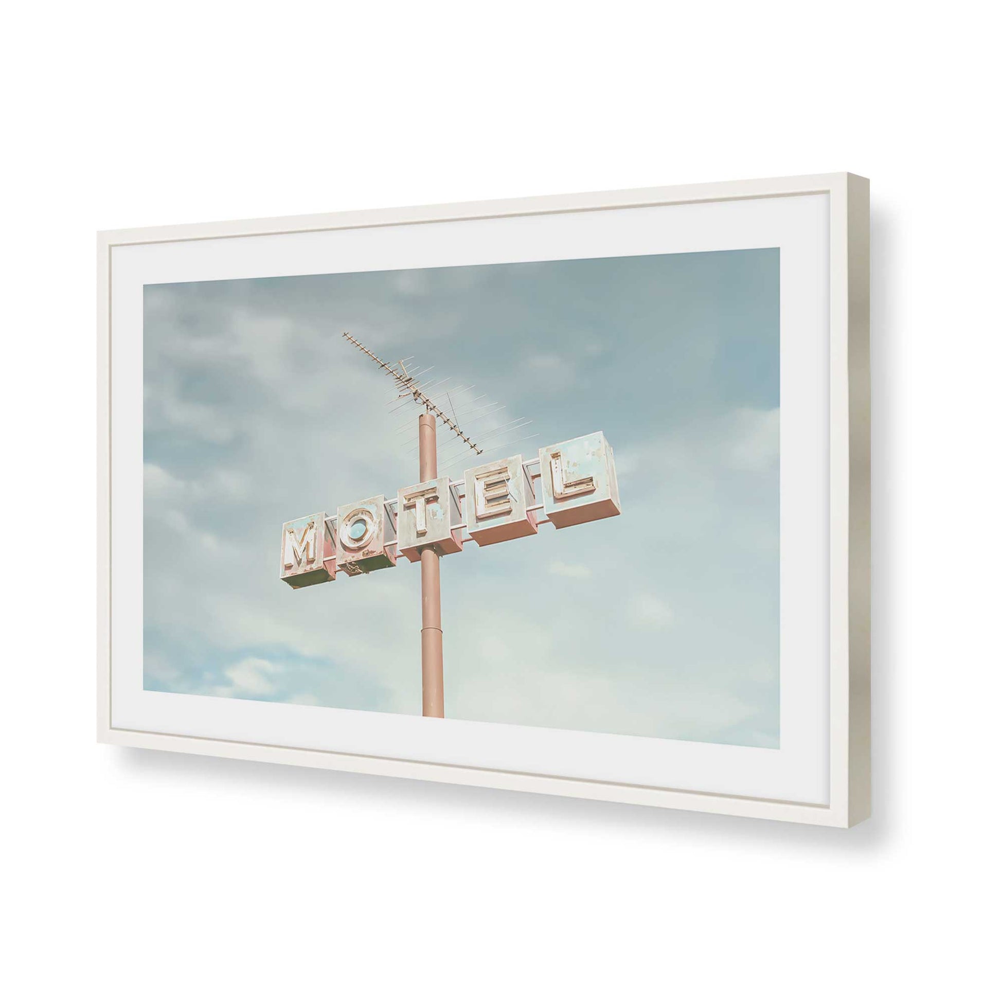 [Color:Opaque White], Picture of art in a Opaque White frame of the corner