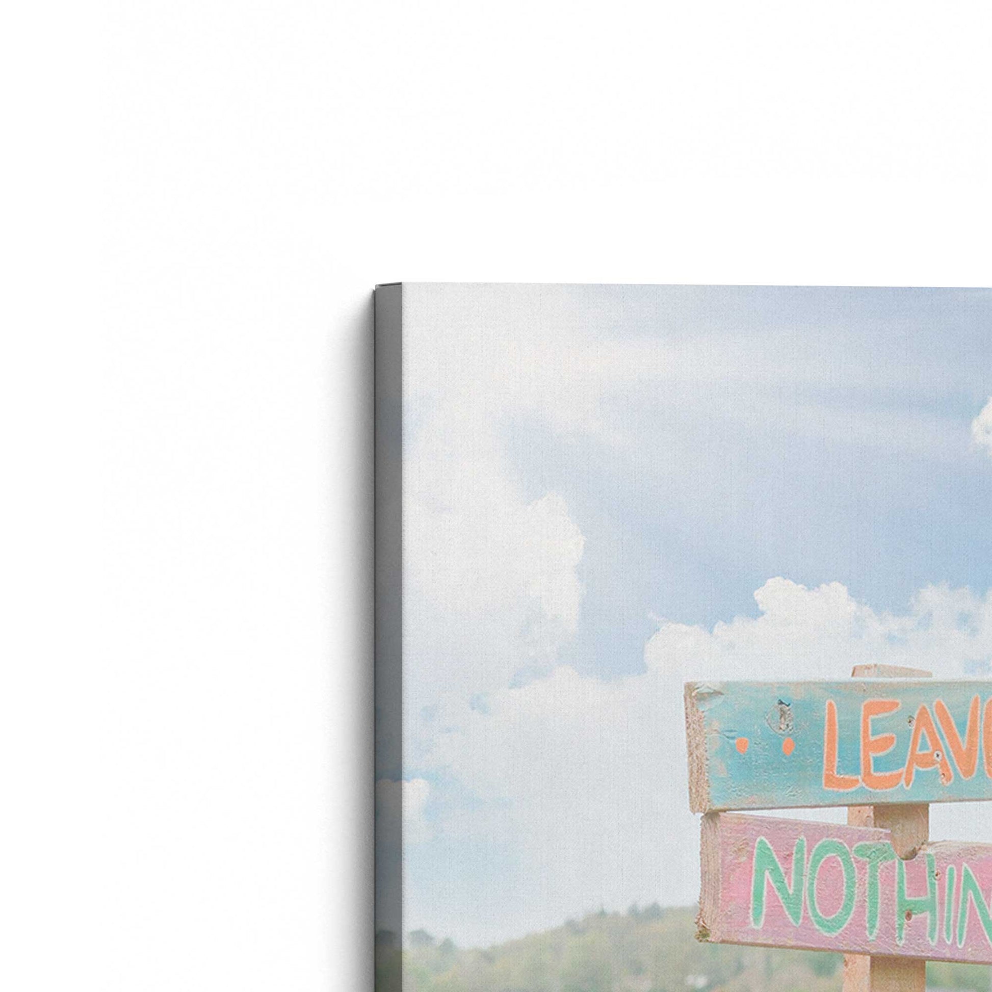 [Color:Stretched Canvas], Picture of the corner of the art