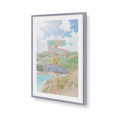 [Color:Polished Chrome], Picture of art in a Polished Chrome frame of the corner