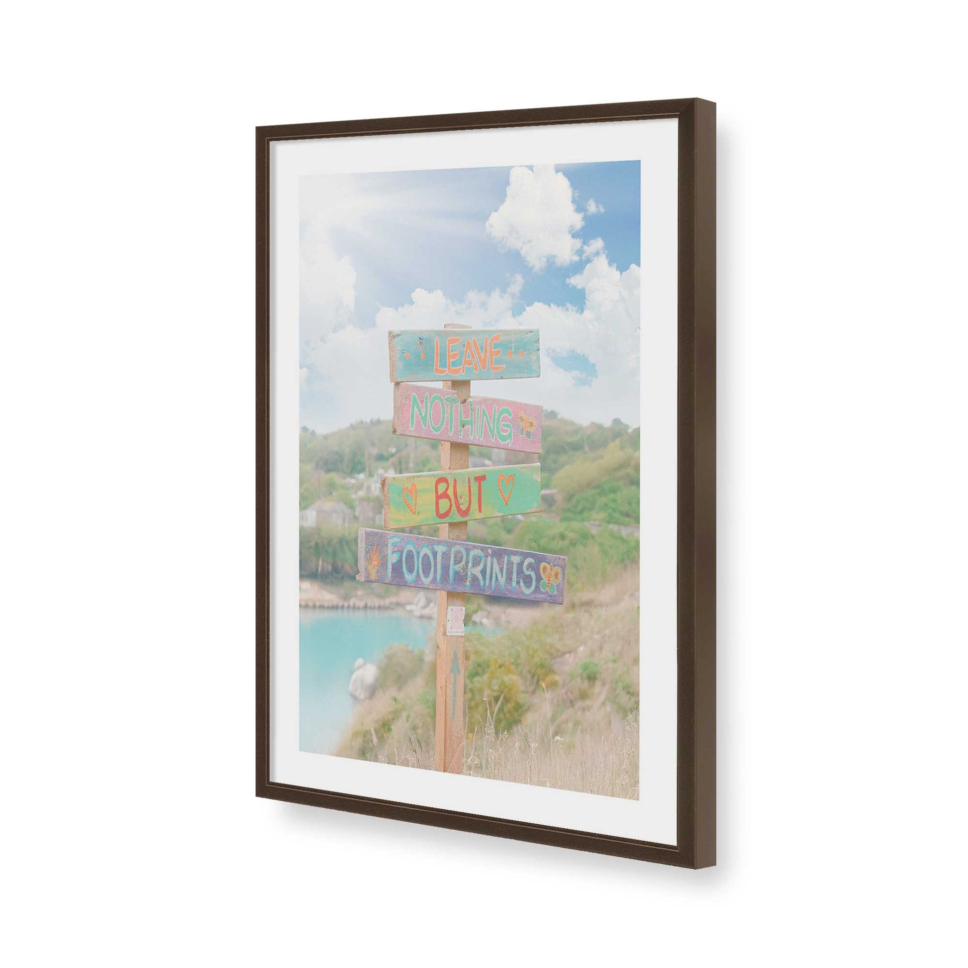 [Color:Belvinder Brown], Picture of art in a Belvinder Brown frame of the corner