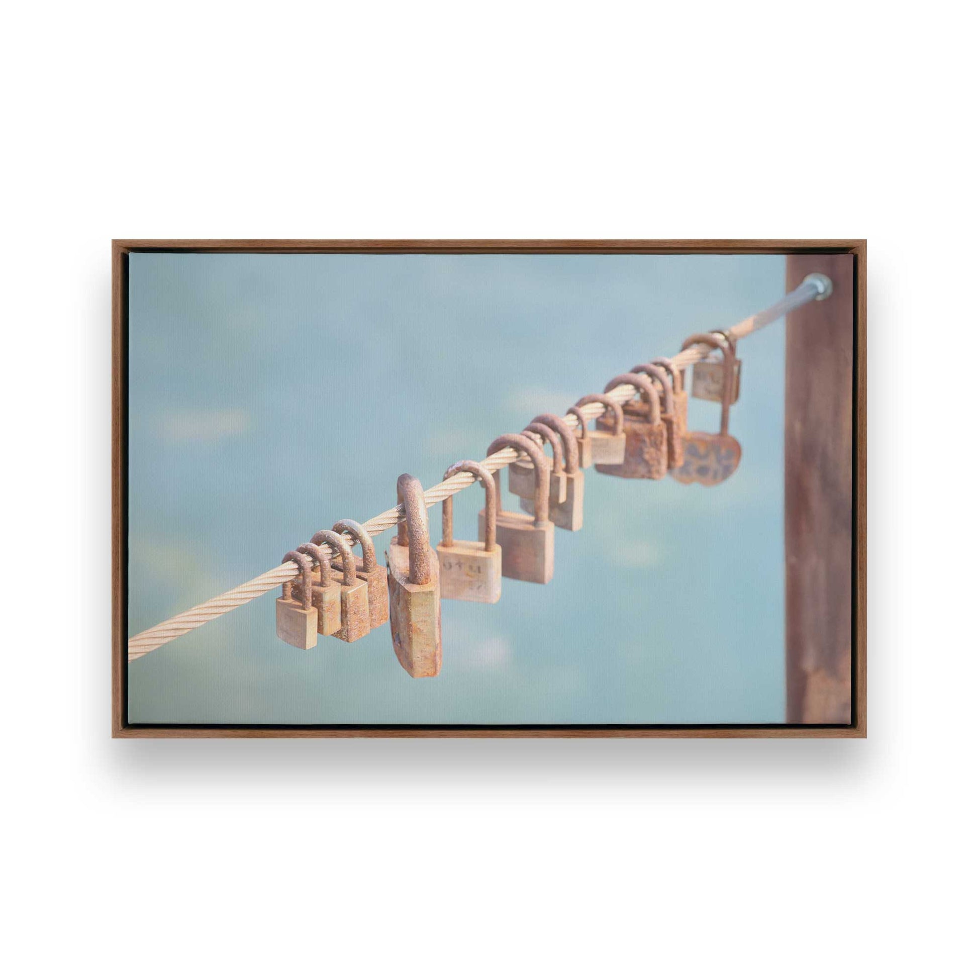 [Color:Walnut], Picture of art in a Walnut frame