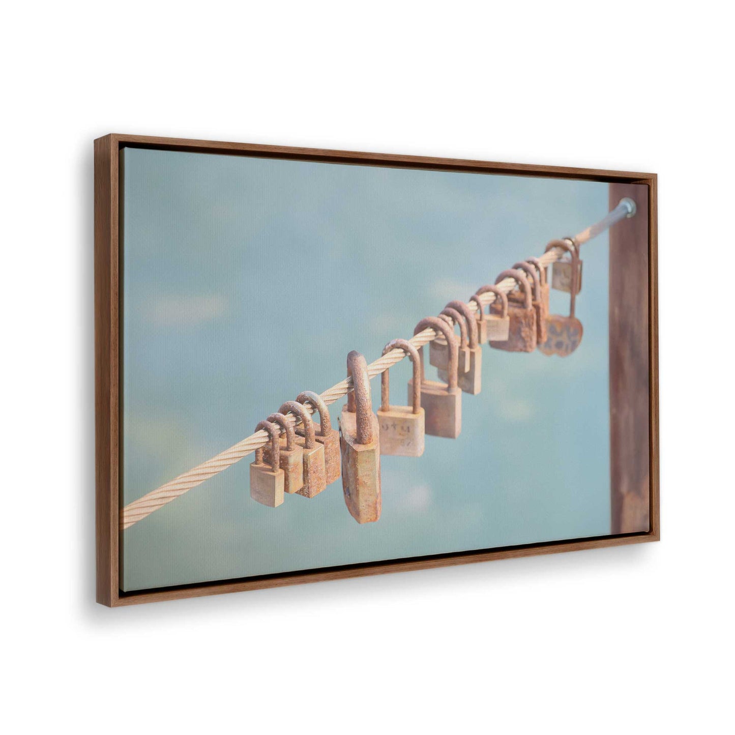 [Color:Walnut], Picture of the corner of the art