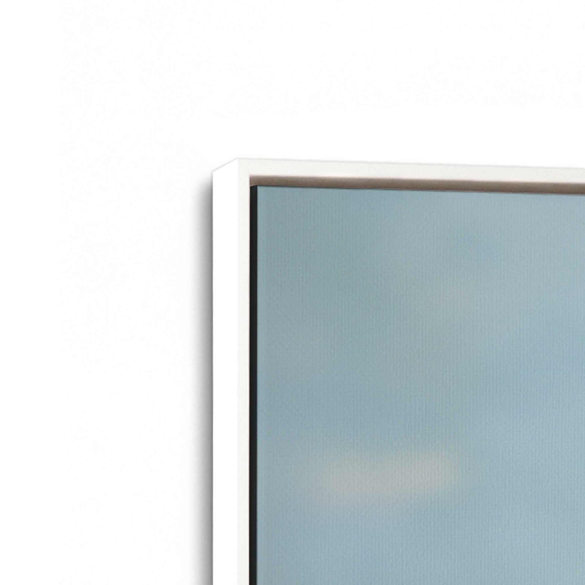 [Color:Opaque White], Picture of art in a White frame at an angle