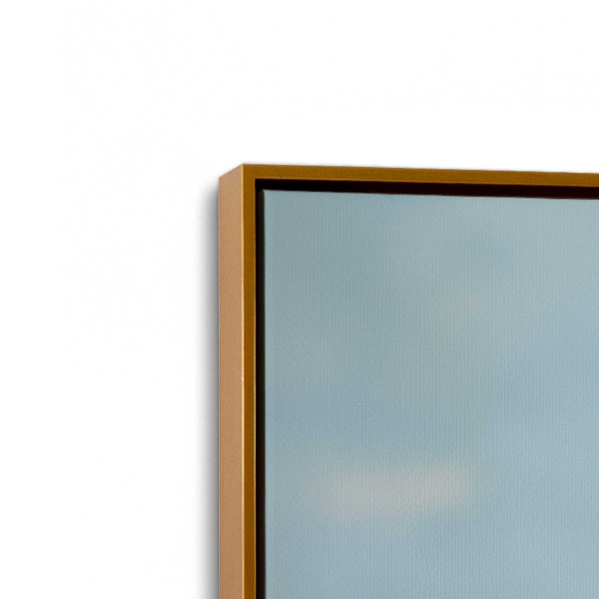 [Color:Polished Gold], Picture of art in a Polished Gold frame at an angle