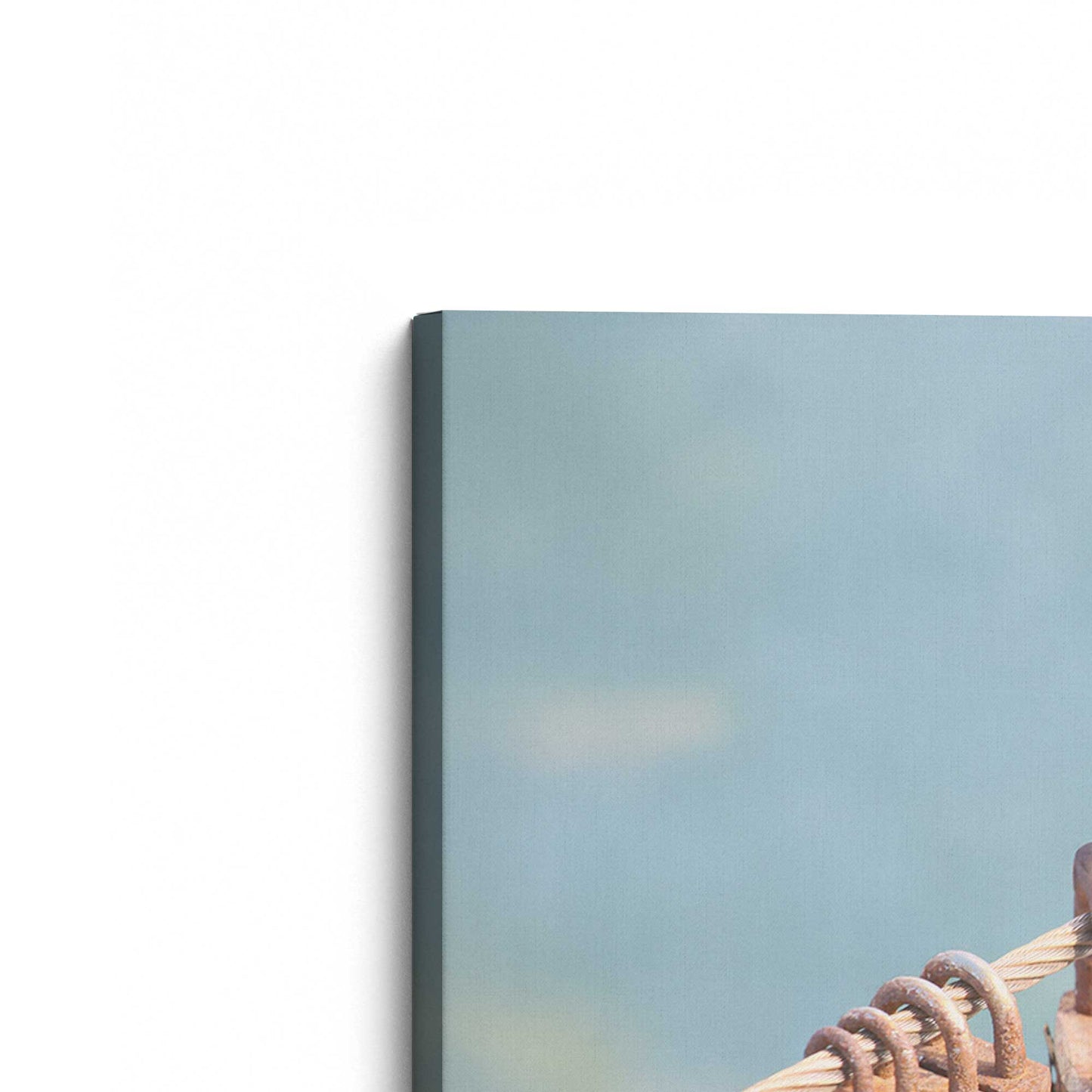 [Color:Stretched Canvas], Picture of the corner of the art