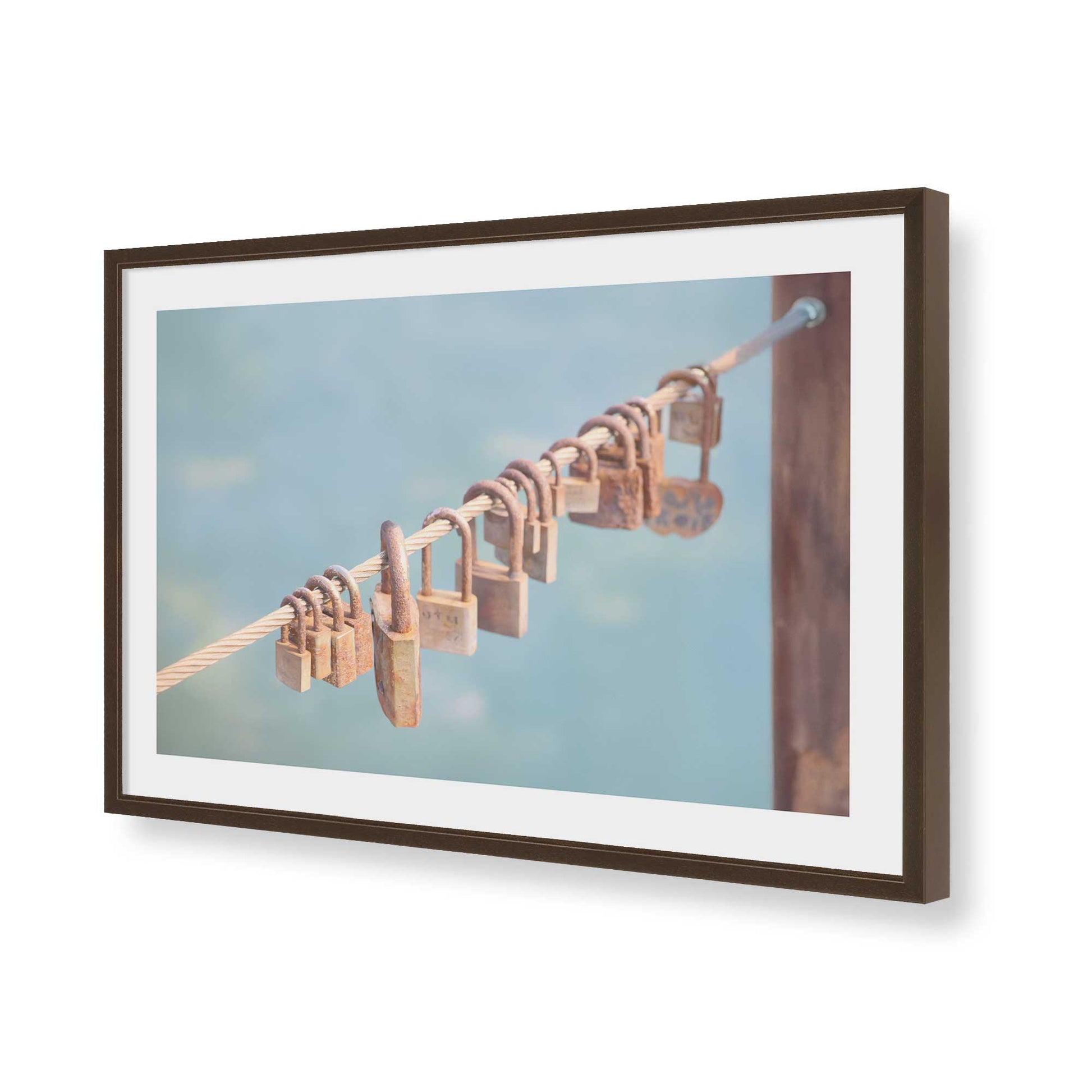[Color:Belvinder Brown], Picture of art in a Belvinder Brown frame of the corner