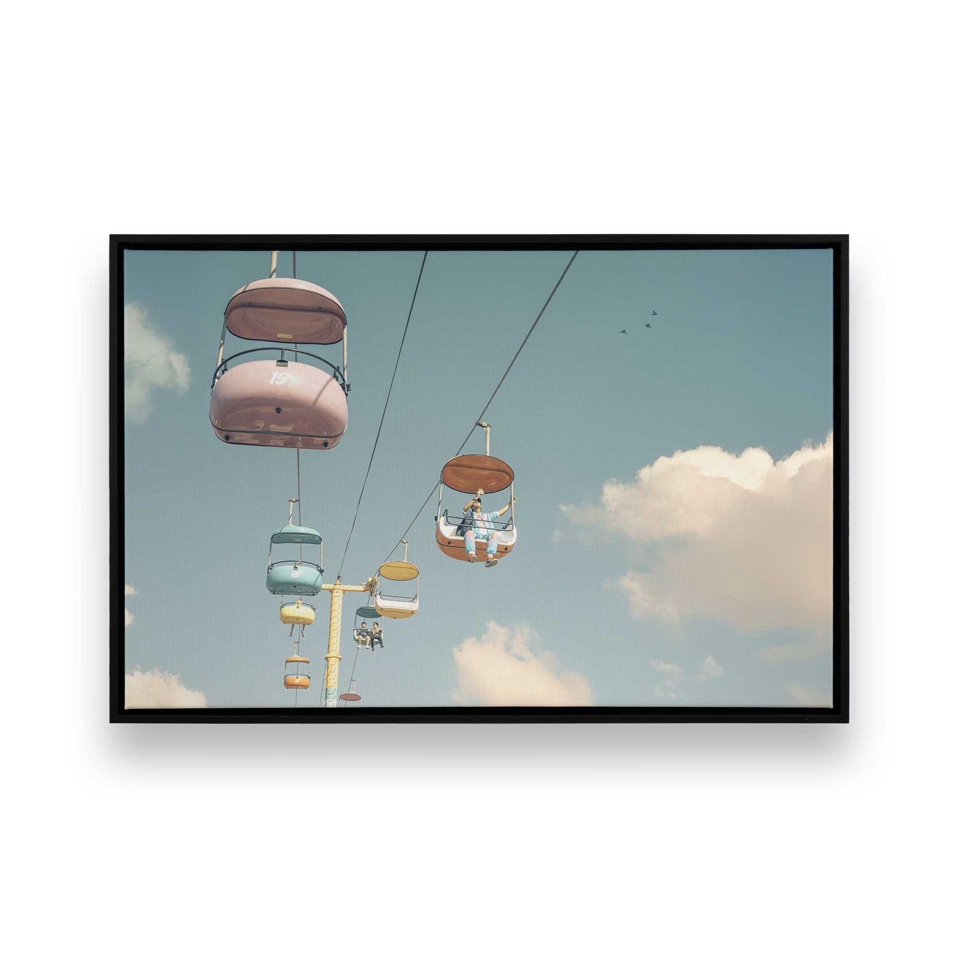 [Color:Satin Black], Picture of art in a Satin Black frame