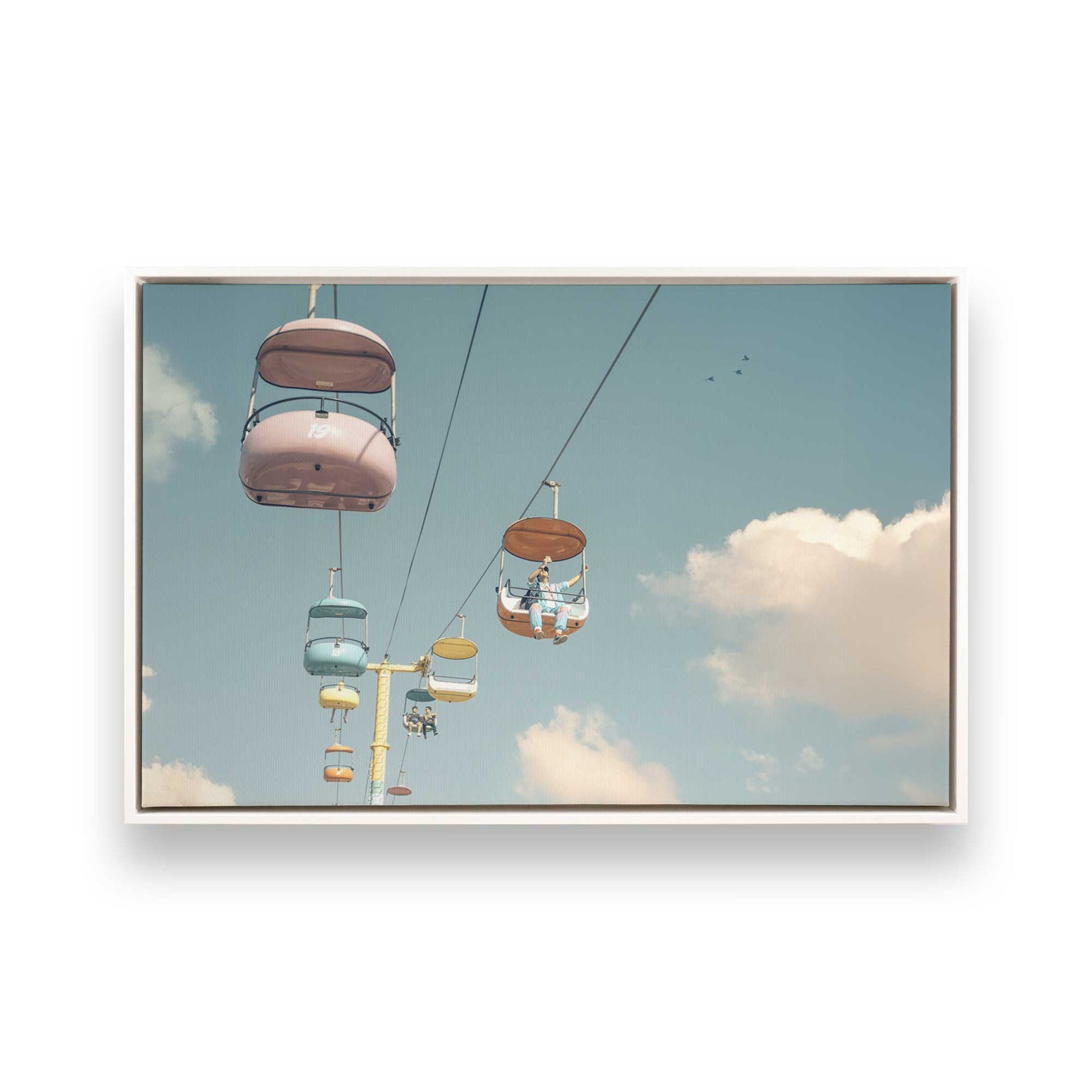[Color:Opaque White], Picture of art in a White frame