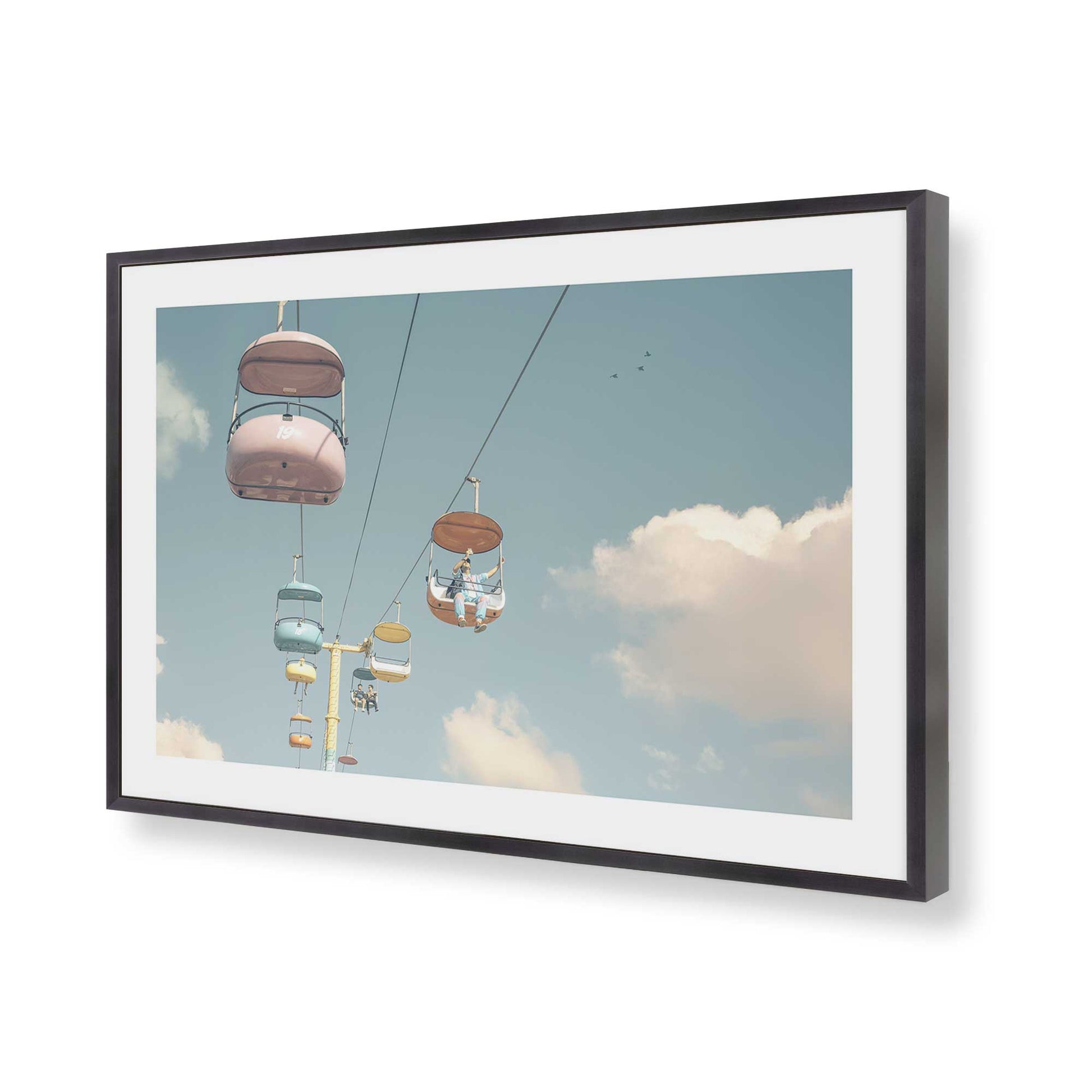 [Color:Weathered Zinc], Picture of art in a Weathered Zinc frame of the corner
