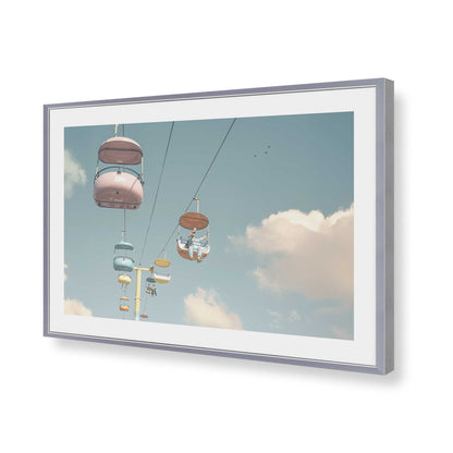 [Color:Polished Chrome], Picture of art in a Polished Chrome frame of the corner