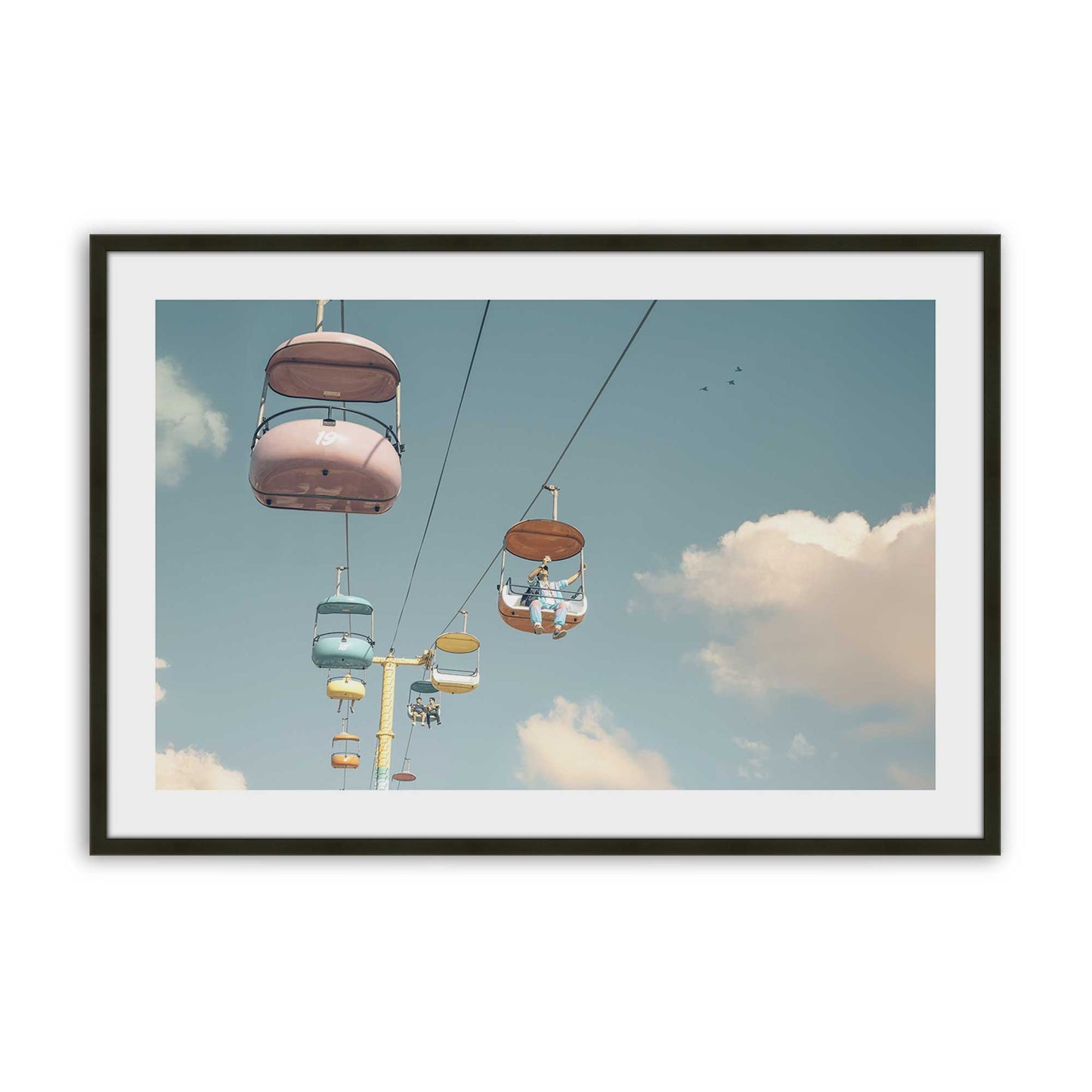 [Color:Satin Black], Picture of art in a Satin Black frame