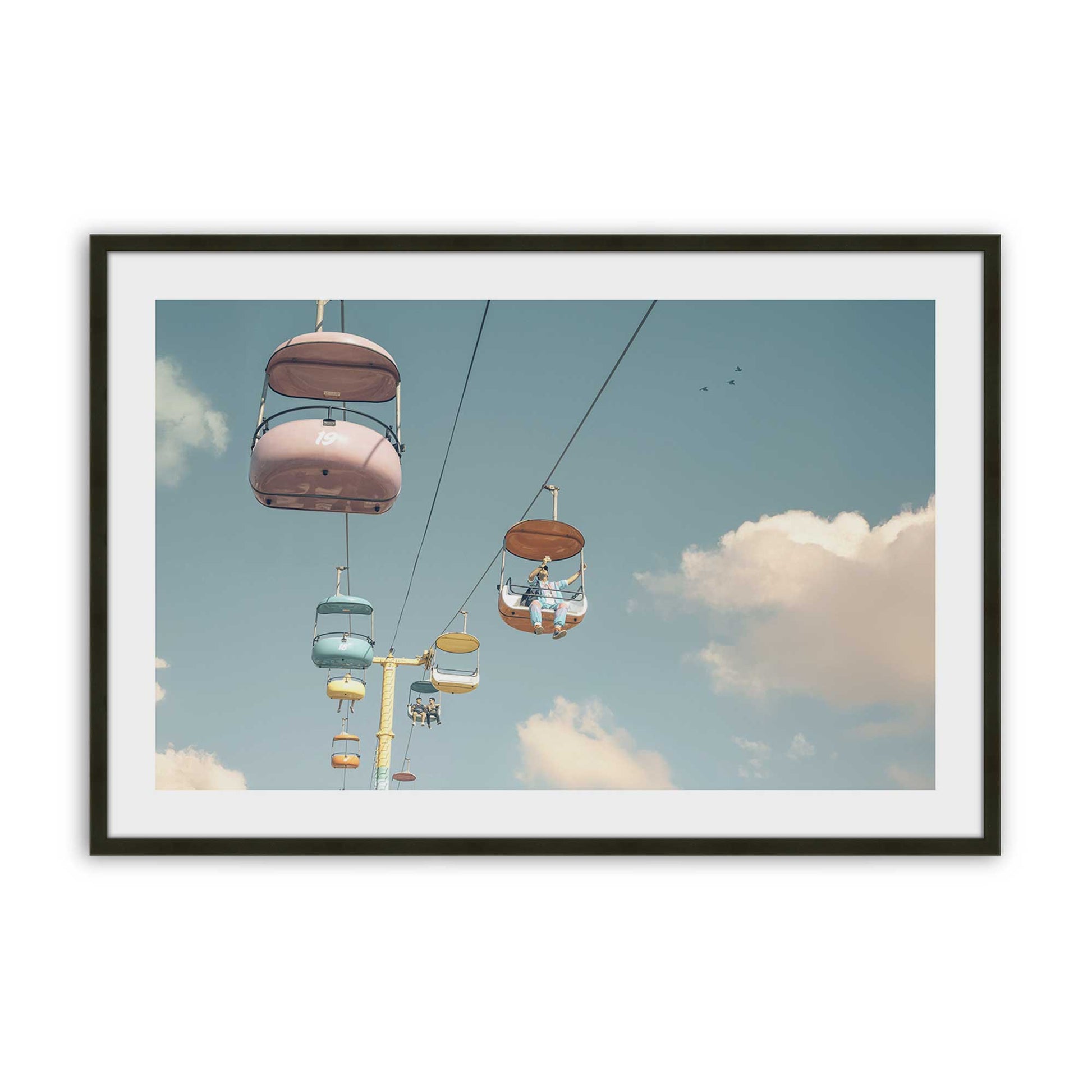 [Color:Satin Black], Picture of art in a Satin Black frame