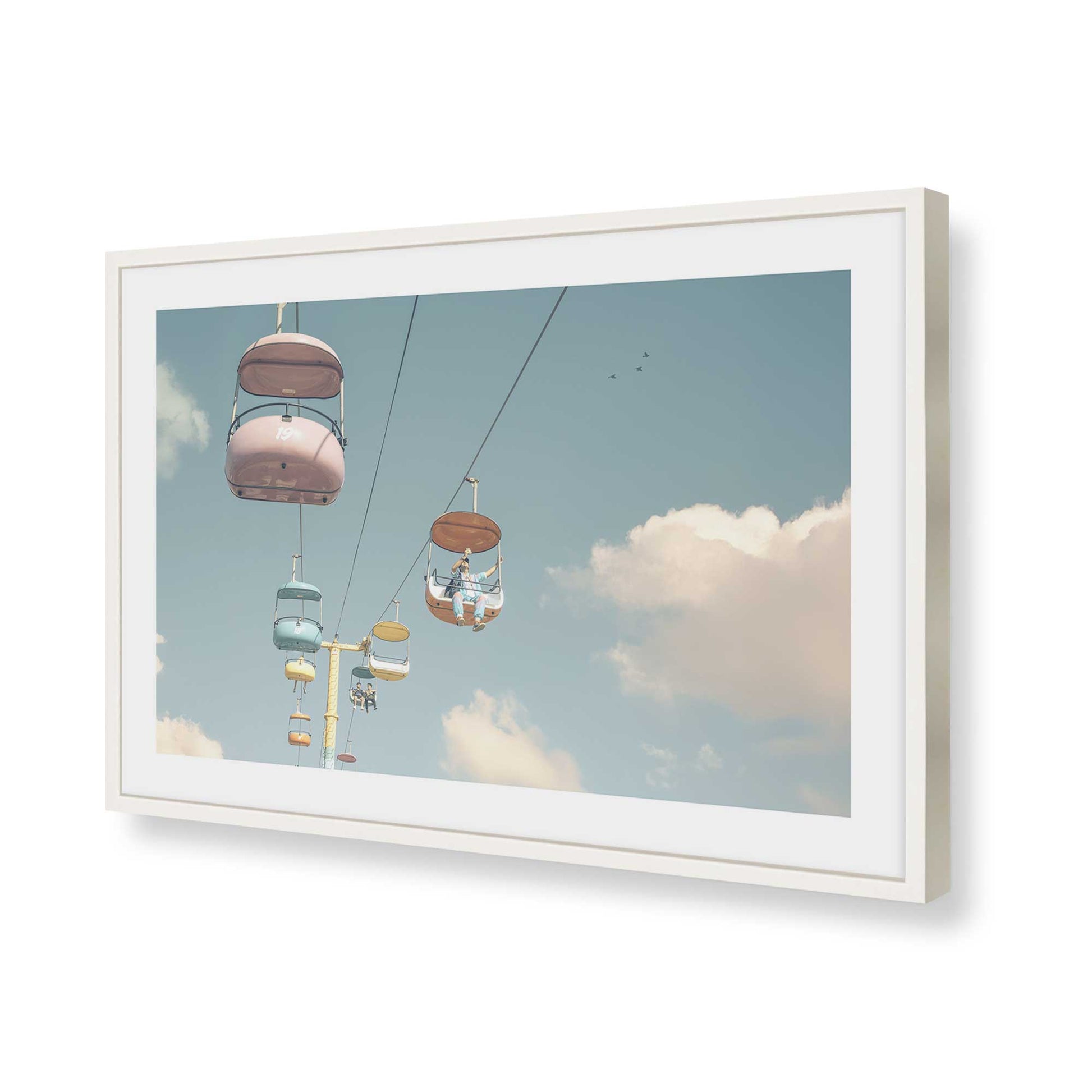 [Color:Opaque White], Picture of art in a Opaque White frame of the corner
