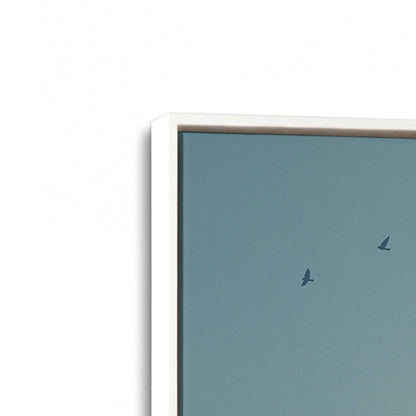 [Color:Opaque White], Picture of art in a White frame at an angle