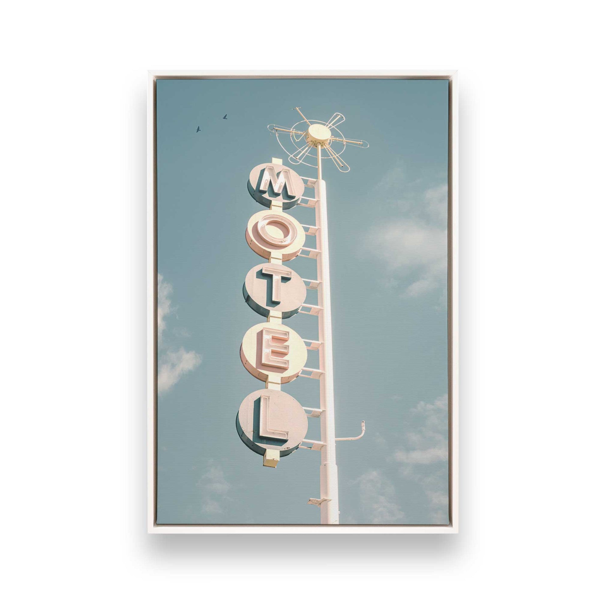 [Color:Opaque White], Picture of art in a White frame