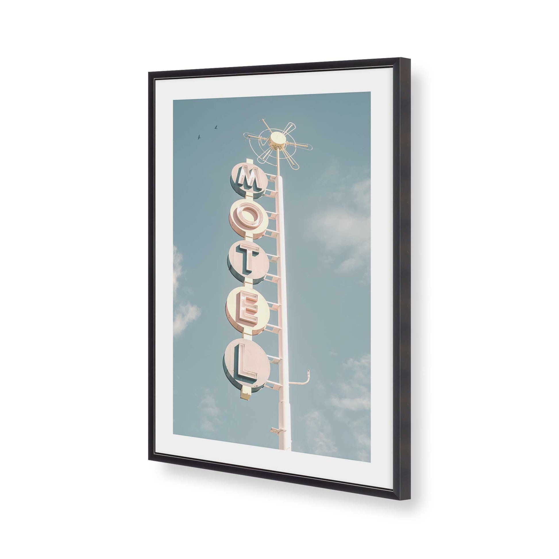 [Color:Weathered Zinc], Picture of art in a Weathered Zinc frame of the corner