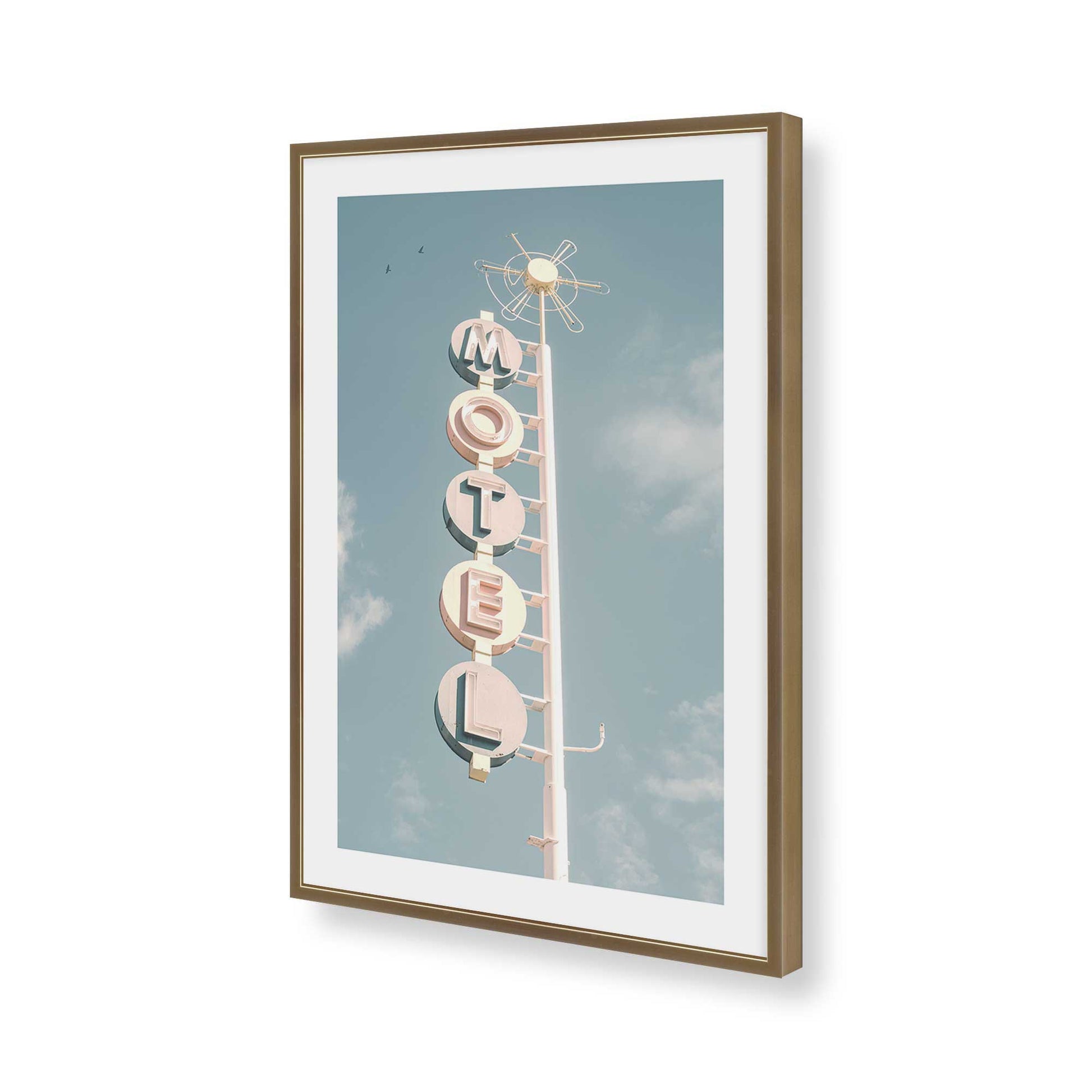 [Color:Brushed Gold], Picture of art in a Brushed Gold frame of the corner