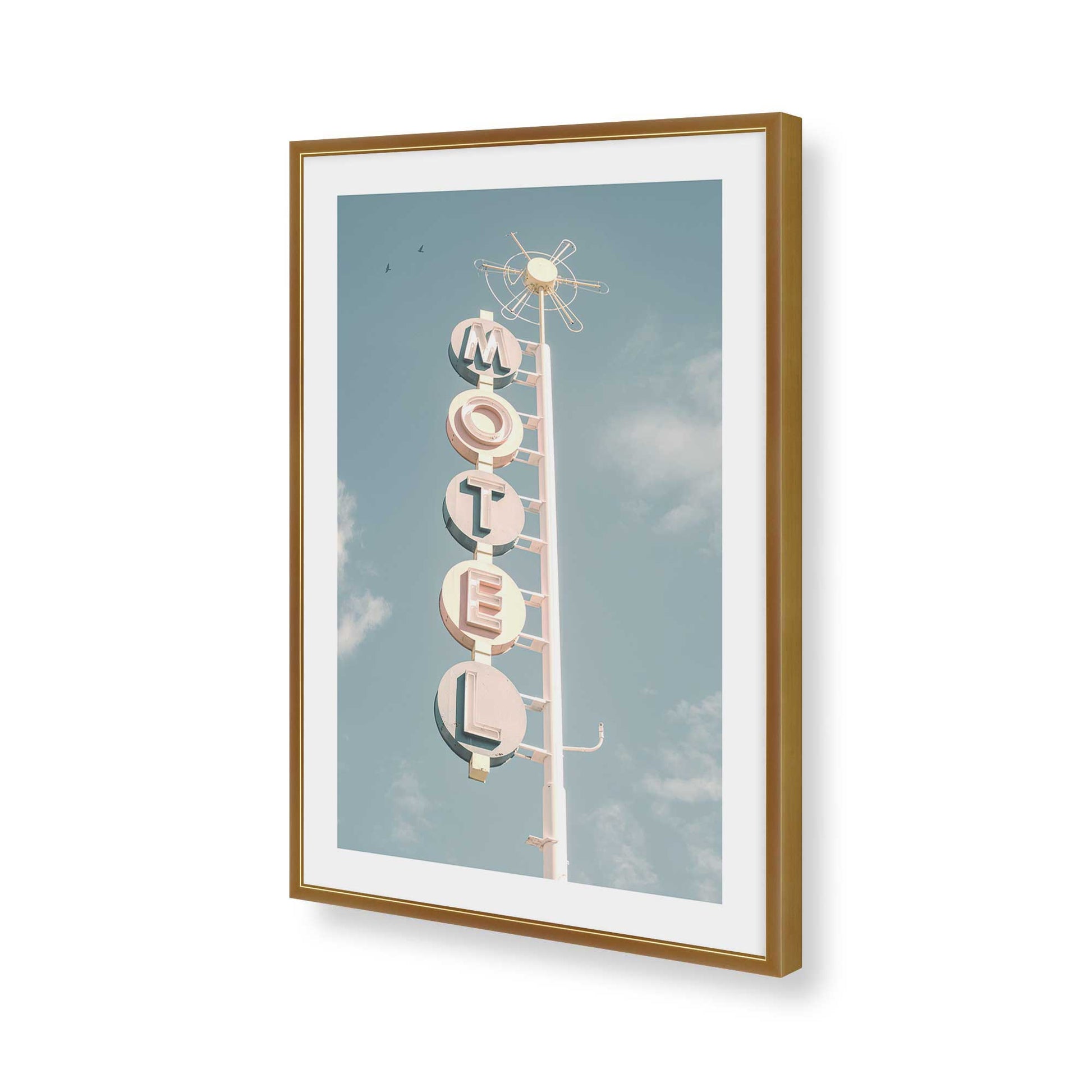 [Color:Polished Gold], Picture of art in a Polished Gold frame of the corner