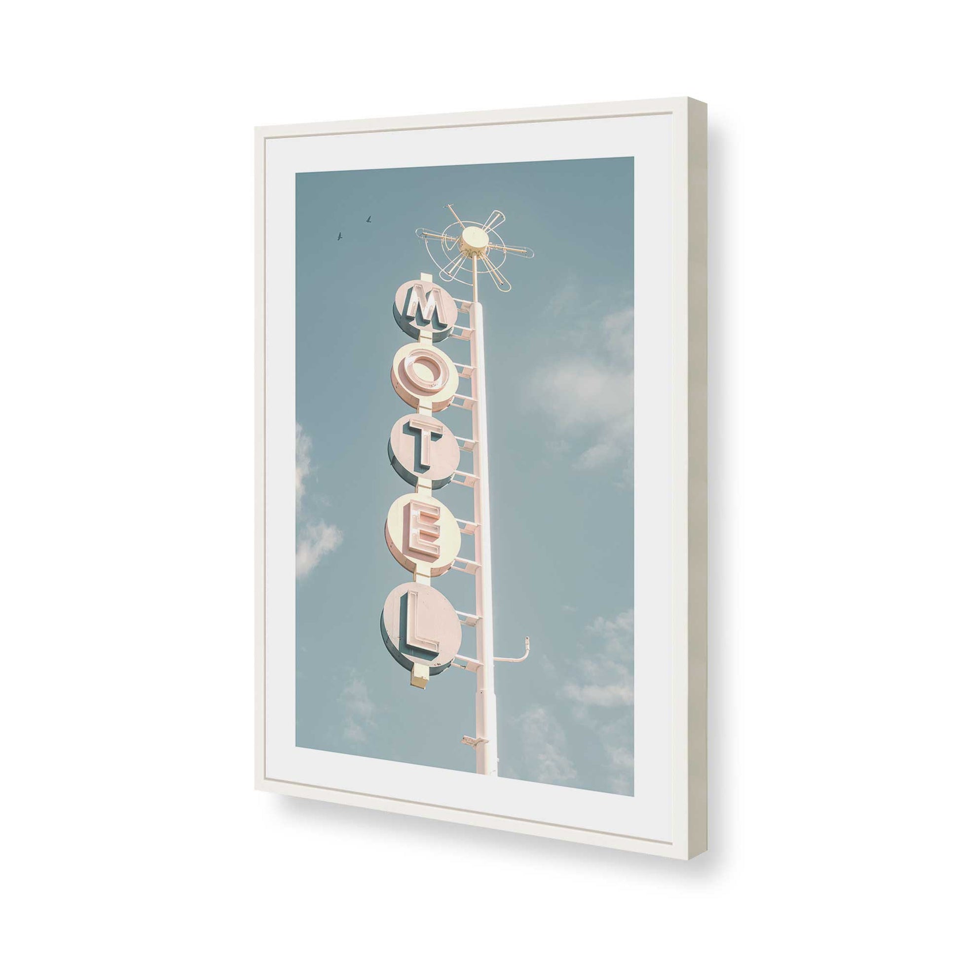 [Color:Opaque White], Picture of art in a Opaque White frame of the corner