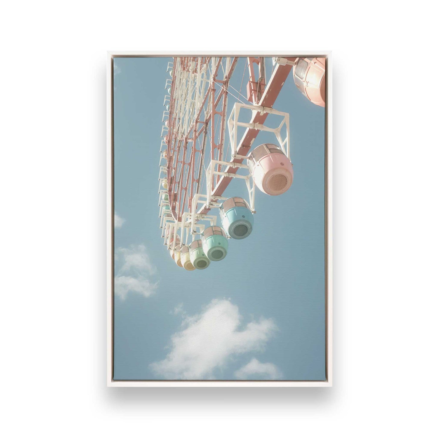 [Color:Opaque White], Picture of art in a White frame