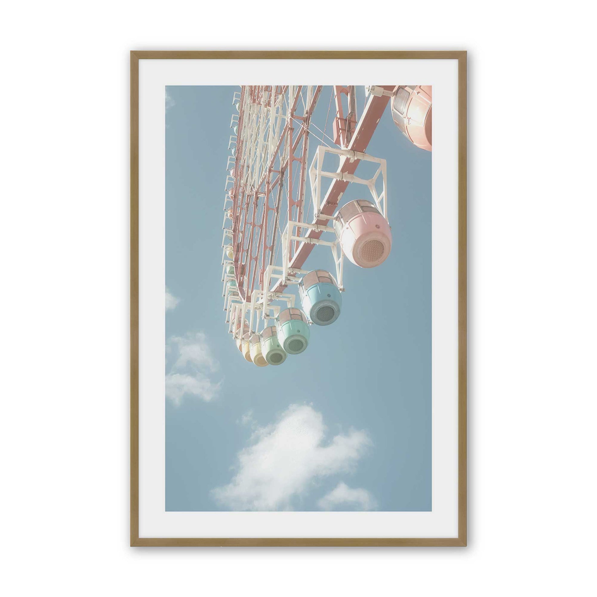 [Color:Brushed Gold], Picture of art in a Brushed Gold frame