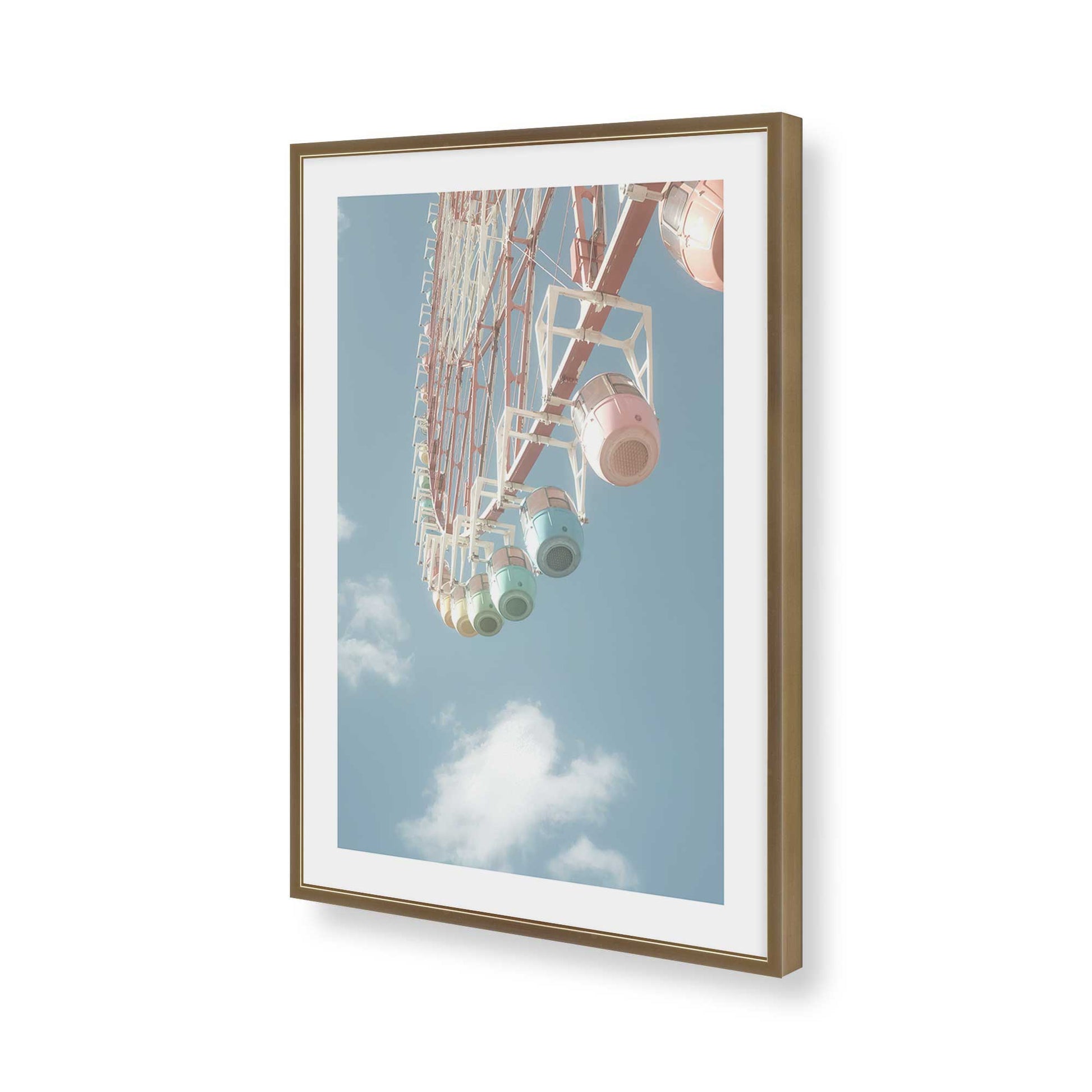 [Color:Brushed Gold], Picture of art in a Brushed Gold frame of the corner