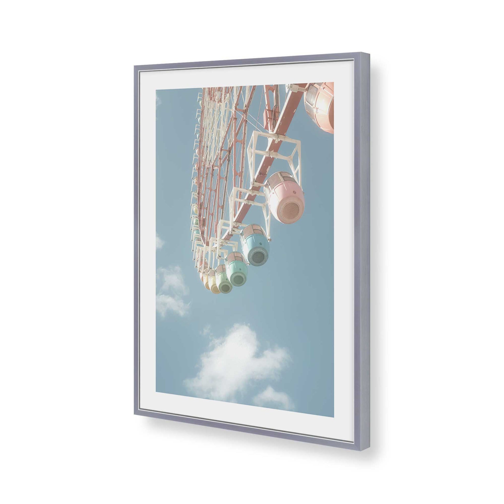[Color:Polished Chrome], Picture of art in a Polished Chrome frame of the corner