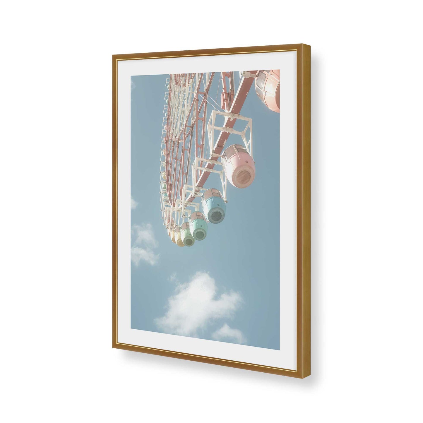 [Color:Polished Gold], Picture of art in a Polished Gold frame of the corner