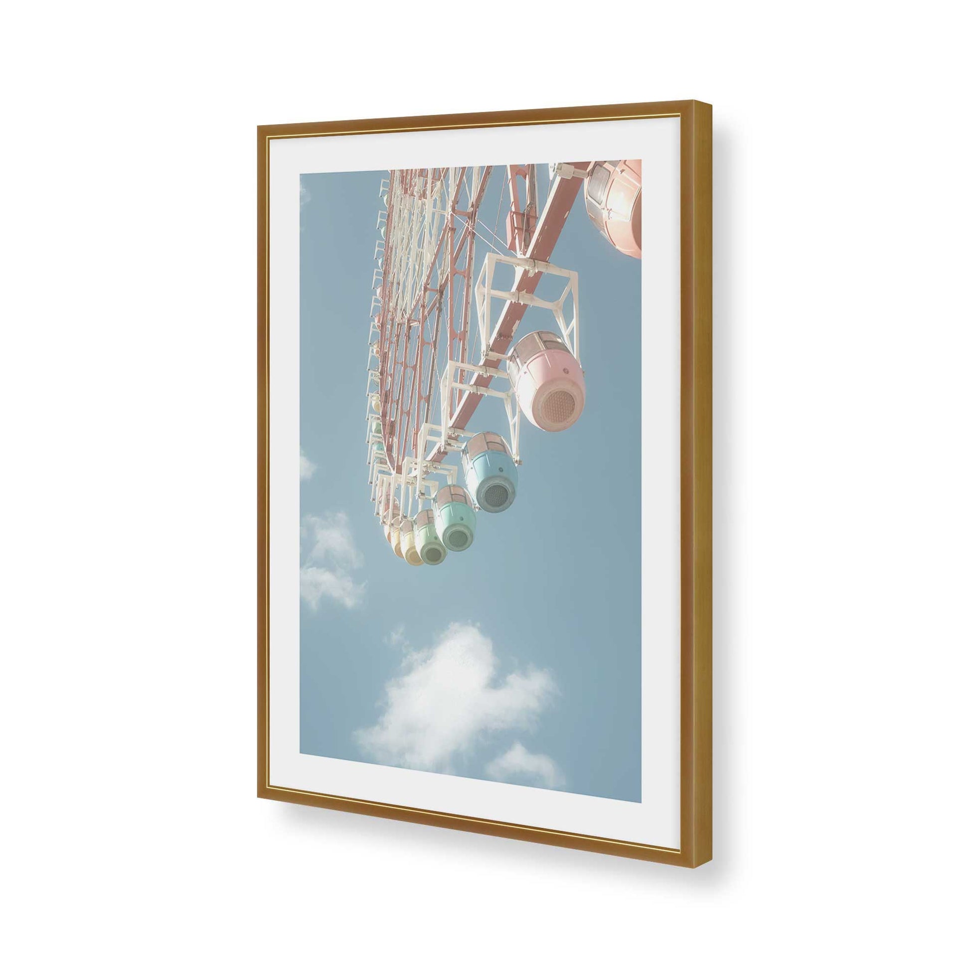 [Color:Polished Gold], Picture of art in a Polished Gold frame of the corner