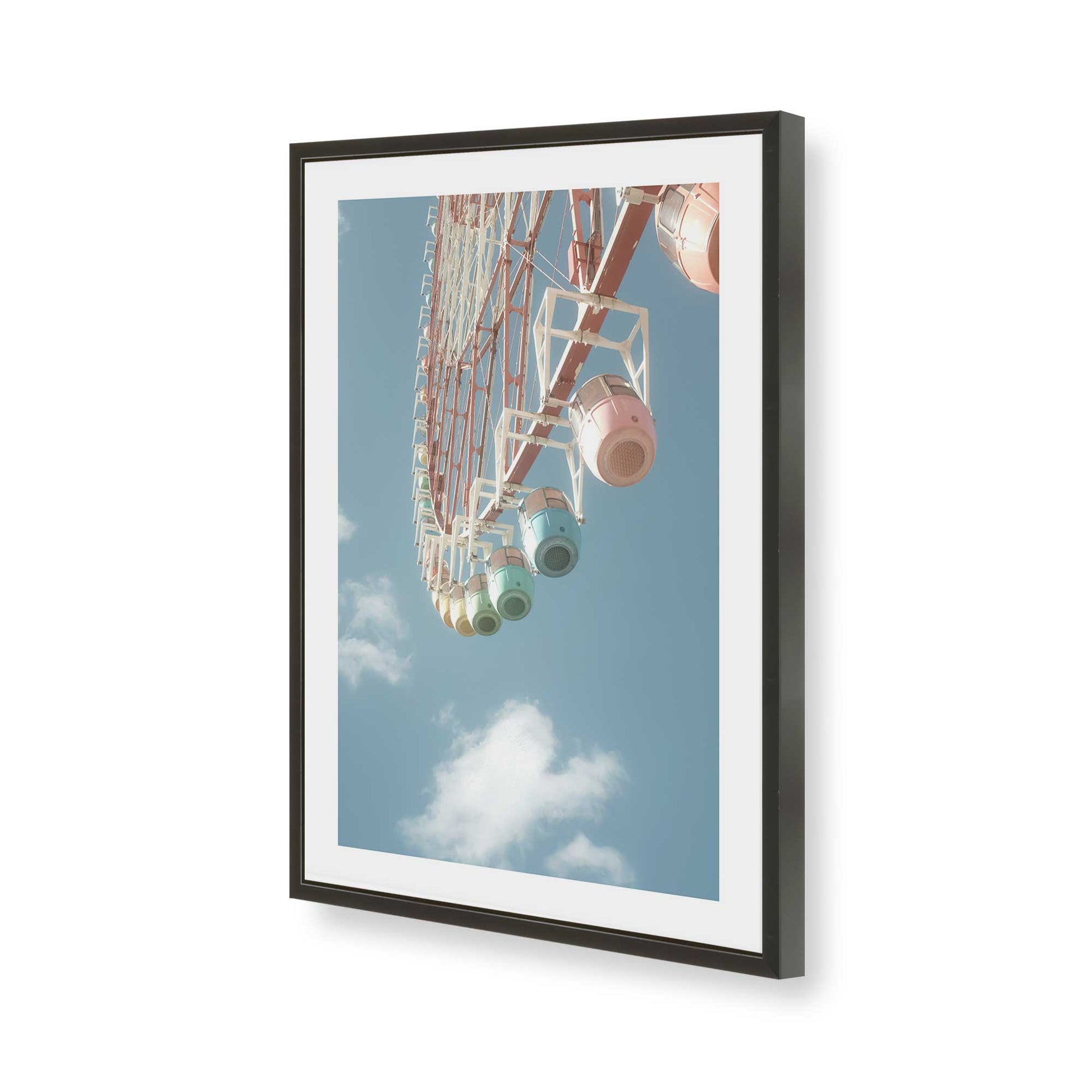 [Color:Satin Black], Picture of art in a Satin Black frame of the corner
