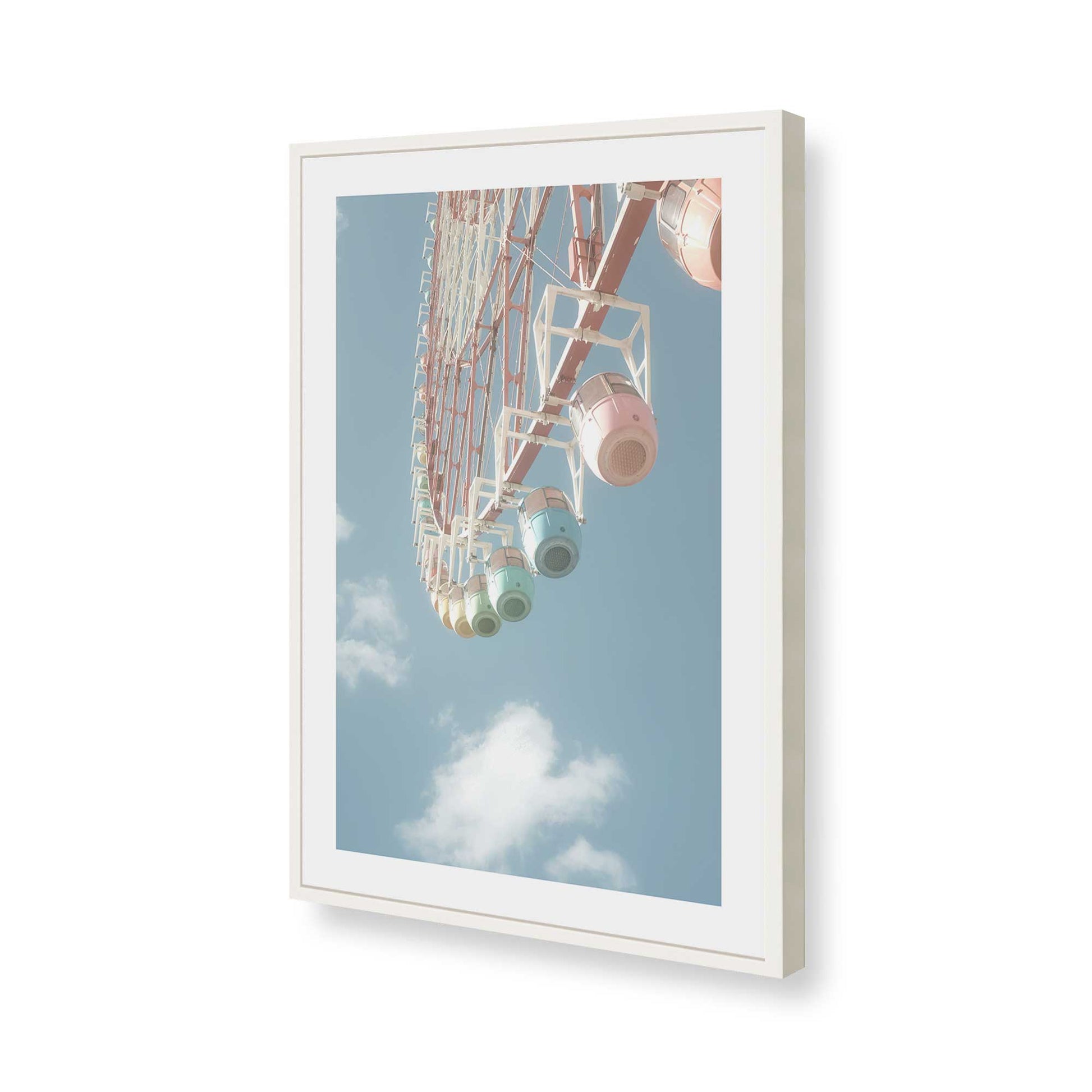 [Color:Opaque White], Picture of art in a Opaque White frame of the corner