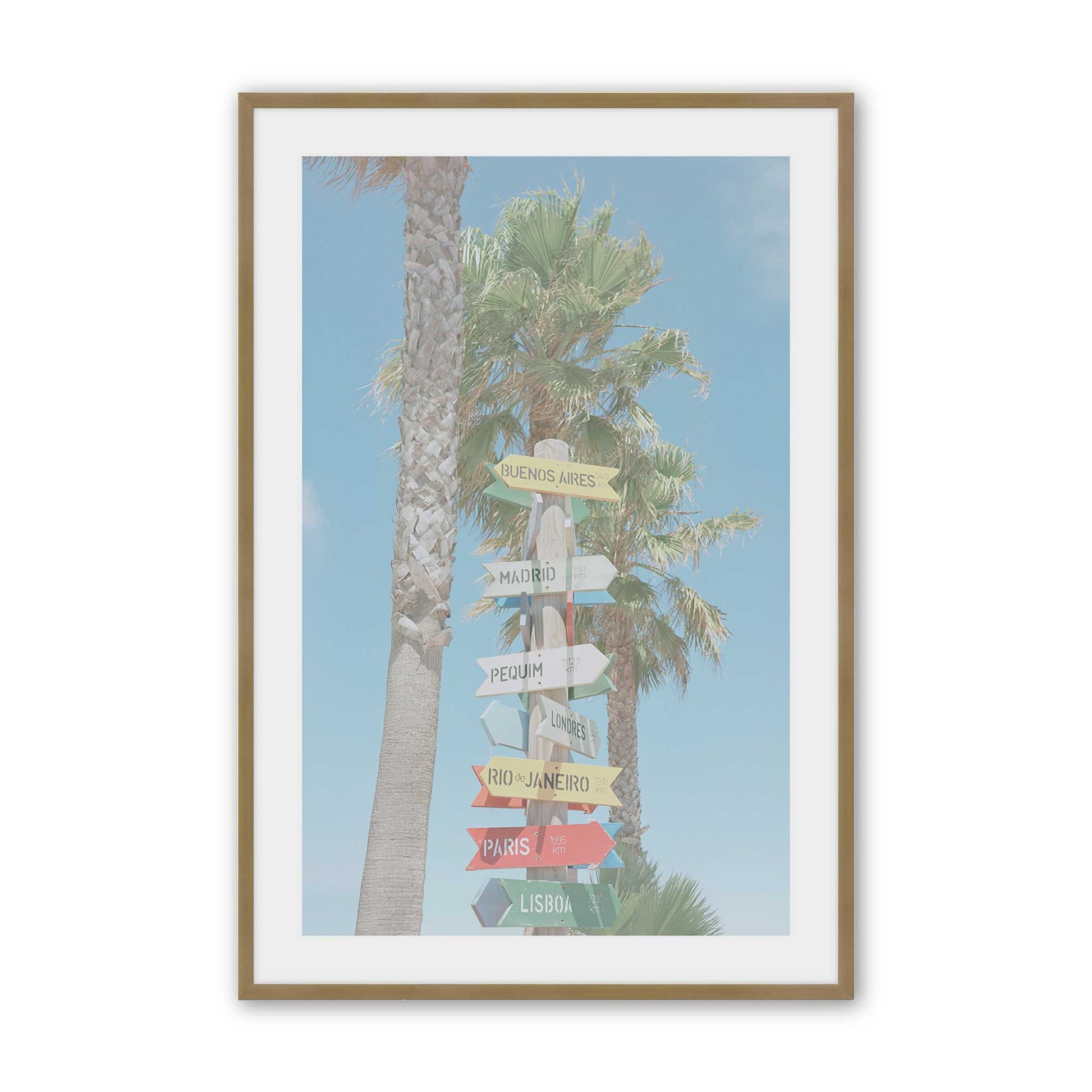 [Color:Brushed Gold], Picture of art in a Brushed Gold frame