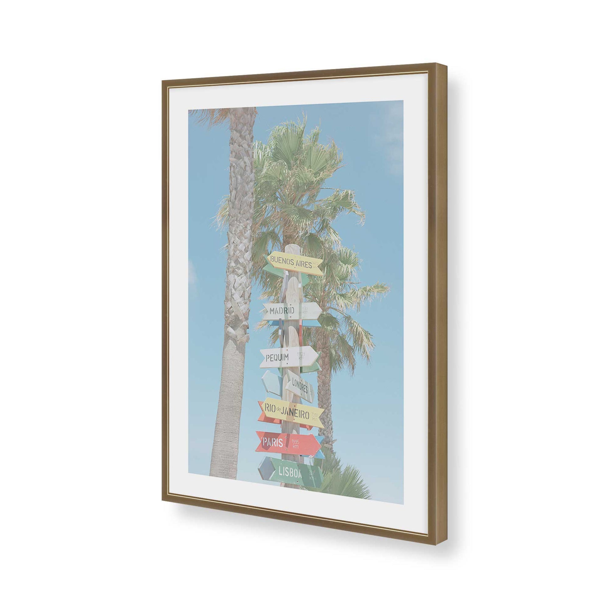 [Color:Brushed Gold], Picture of art in a Brushed Gold frame of the corner