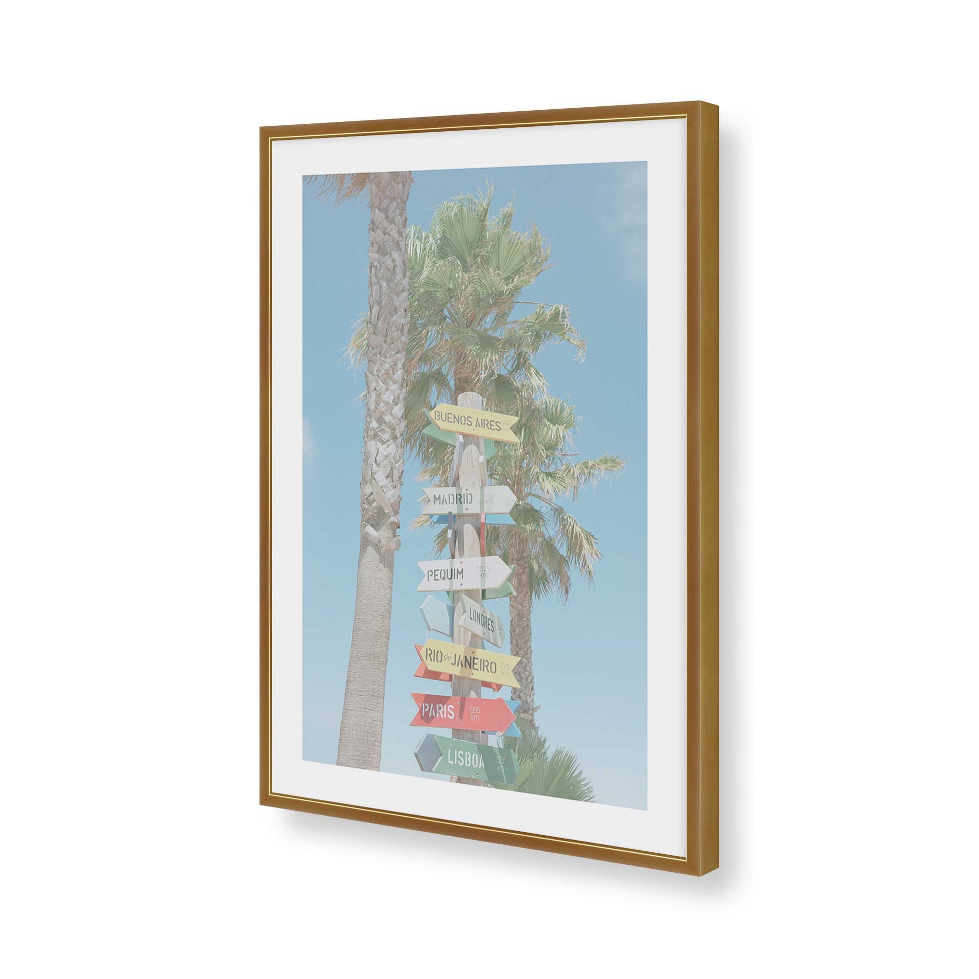[Color:Polished Gold], Picture of art in a Polished Gold frame of the corner