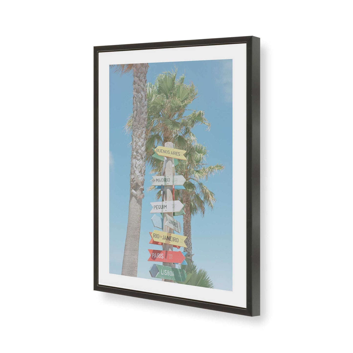 [Color:Satin Black], Picture of art in a Satin Black frame of the corner