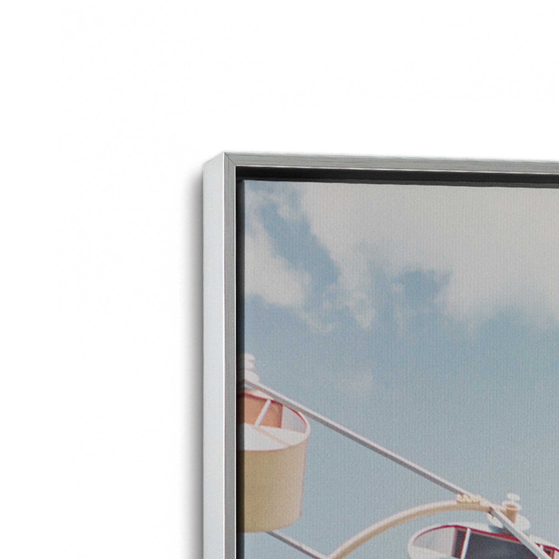 [Color:Polished Chrome], Picture of art in a Polished Chrome frame at an angle