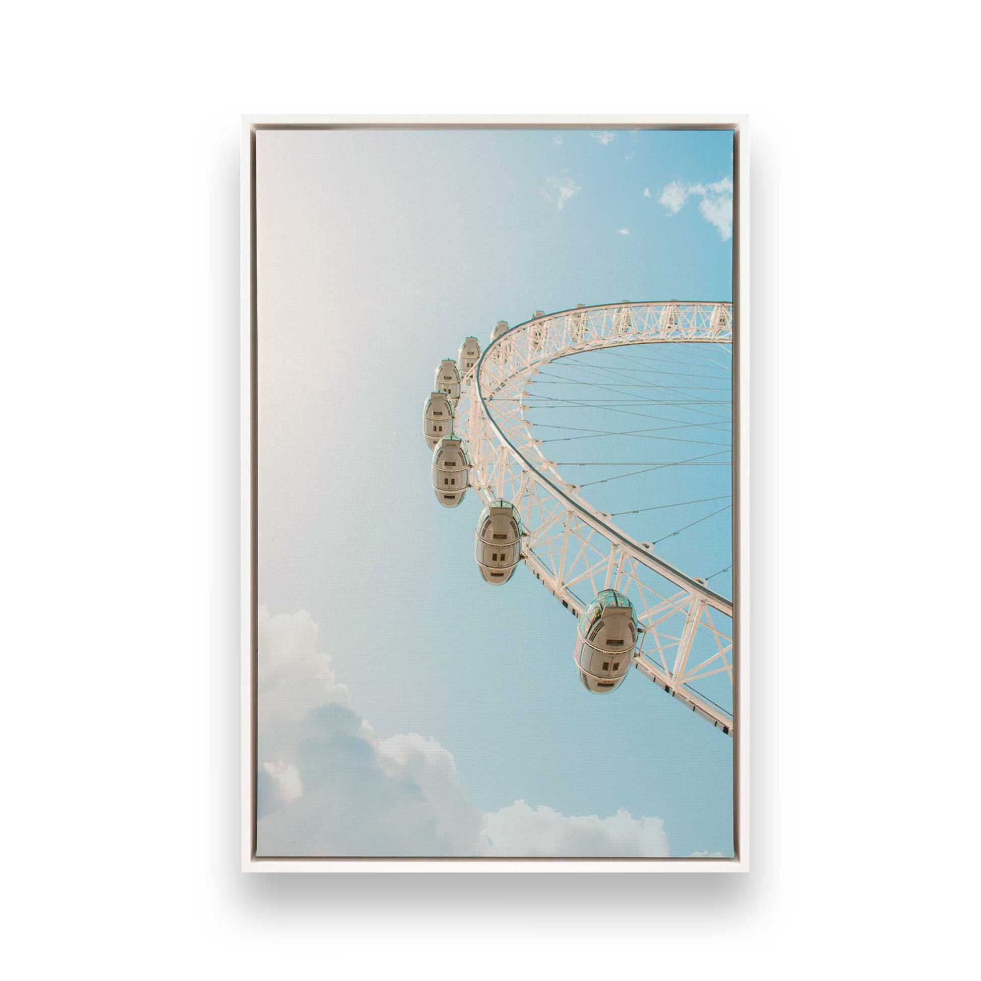[Color:Opaque White], Picture of art in a White frame