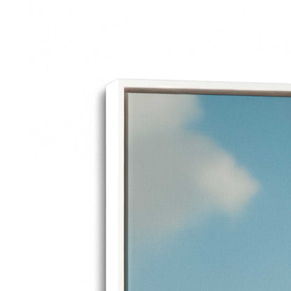 [Color:Opaque White], Picture of art in a White frame at an angle