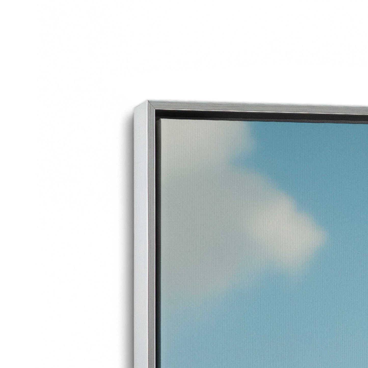 [Color:Polished Chrome], Picture of art in a Polished Chrome frame at an angle