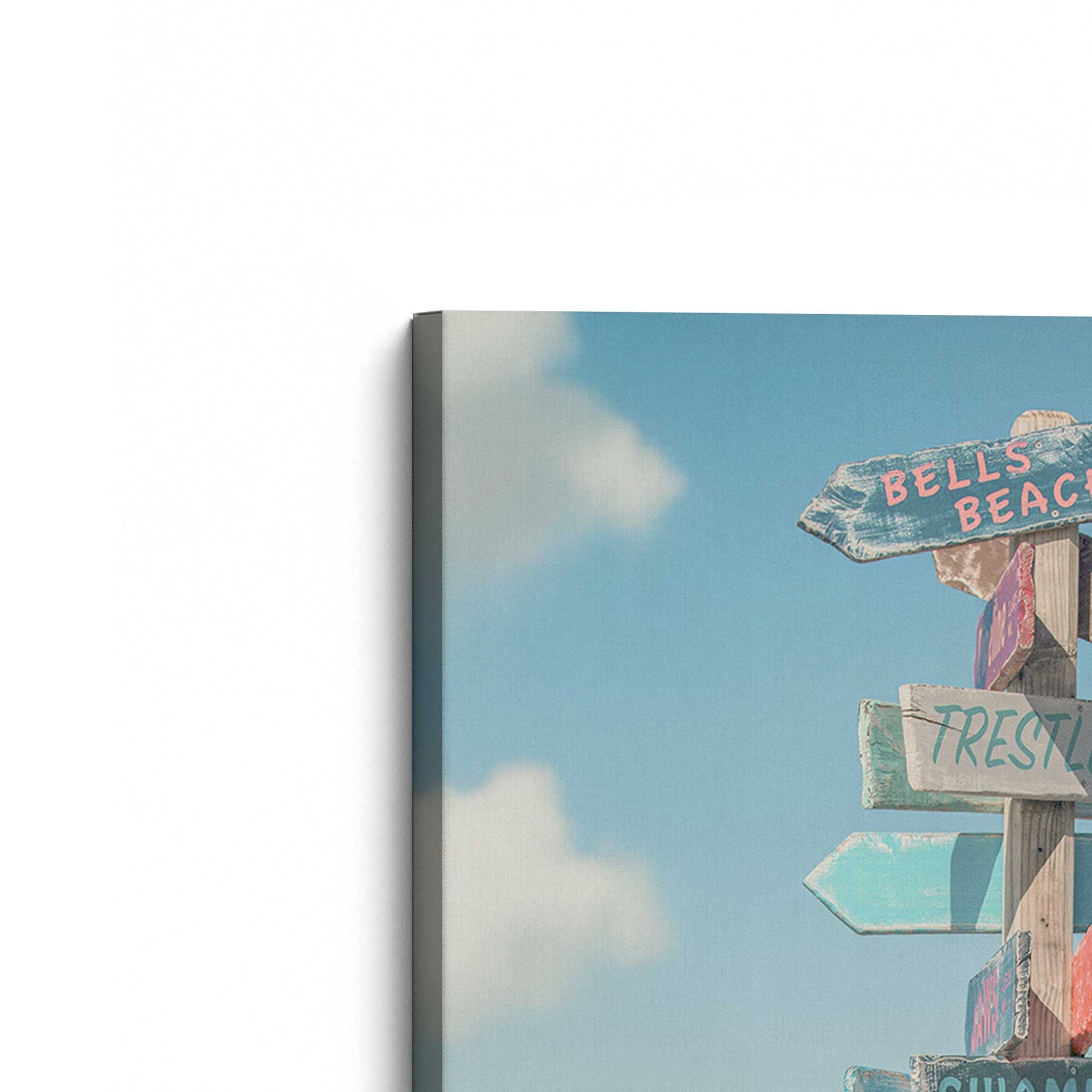 [Color:Stretched Canvas], Picture of the corner of the art