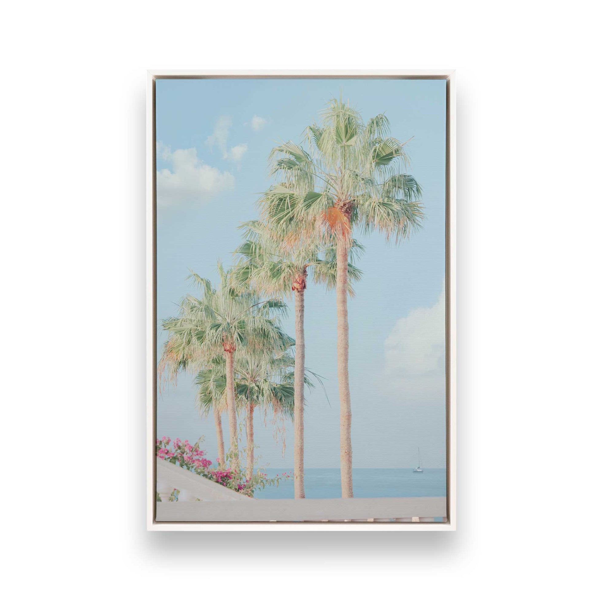 [Color:Opaque White], Picture of art in a White frame