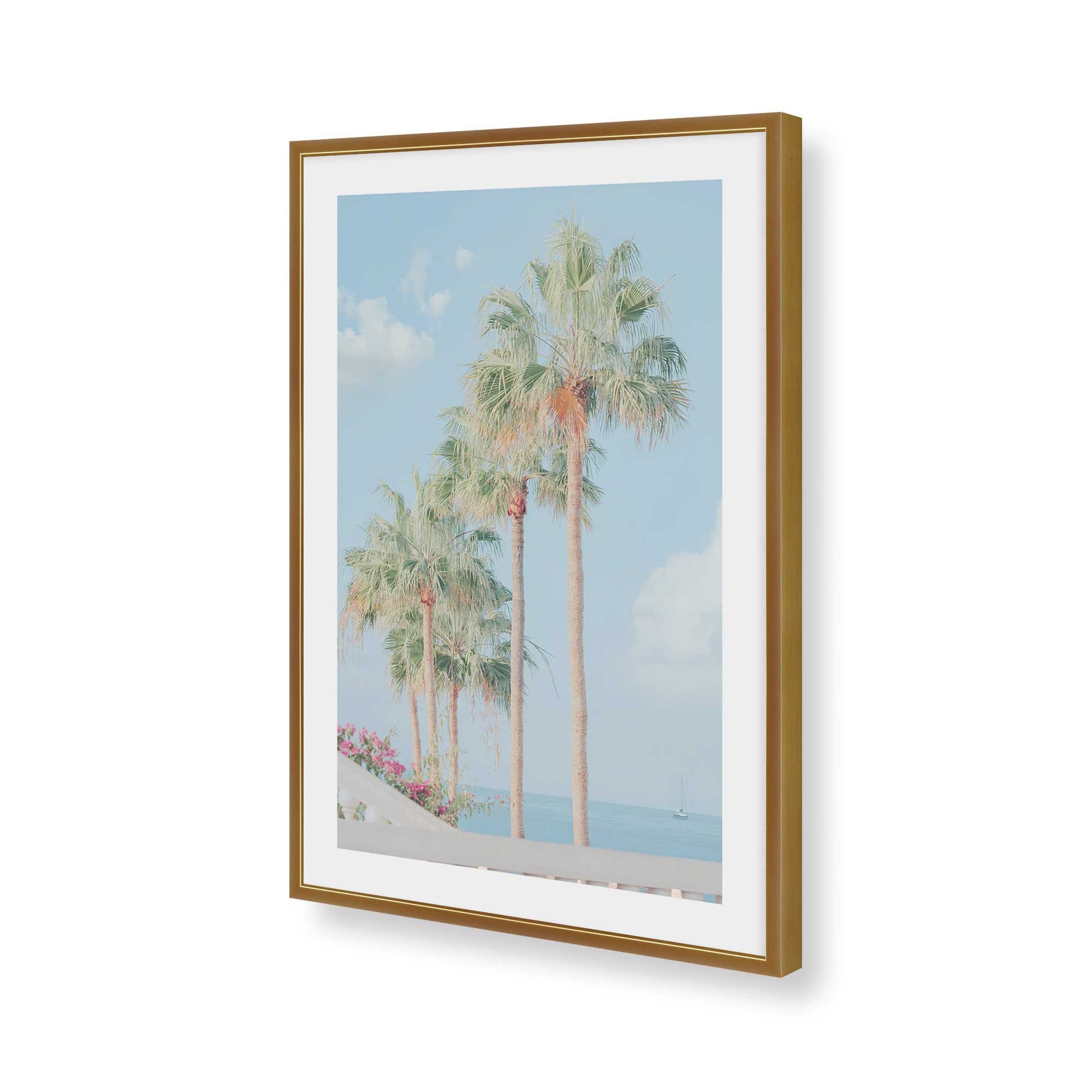 [Color:Polished Gold], Picture of art in a Polished Gold frame of the corner