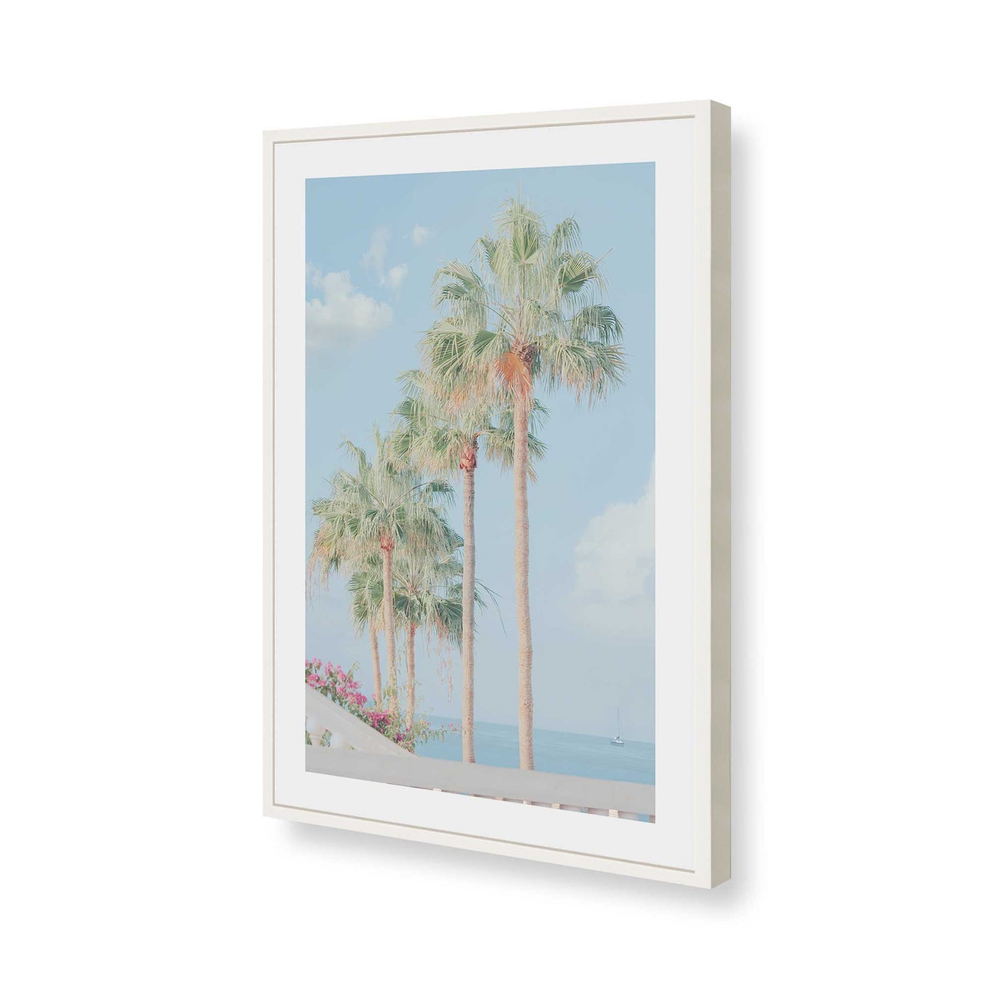 [Color:Opaque White], Picture of art in a Opaque White frame of the corner