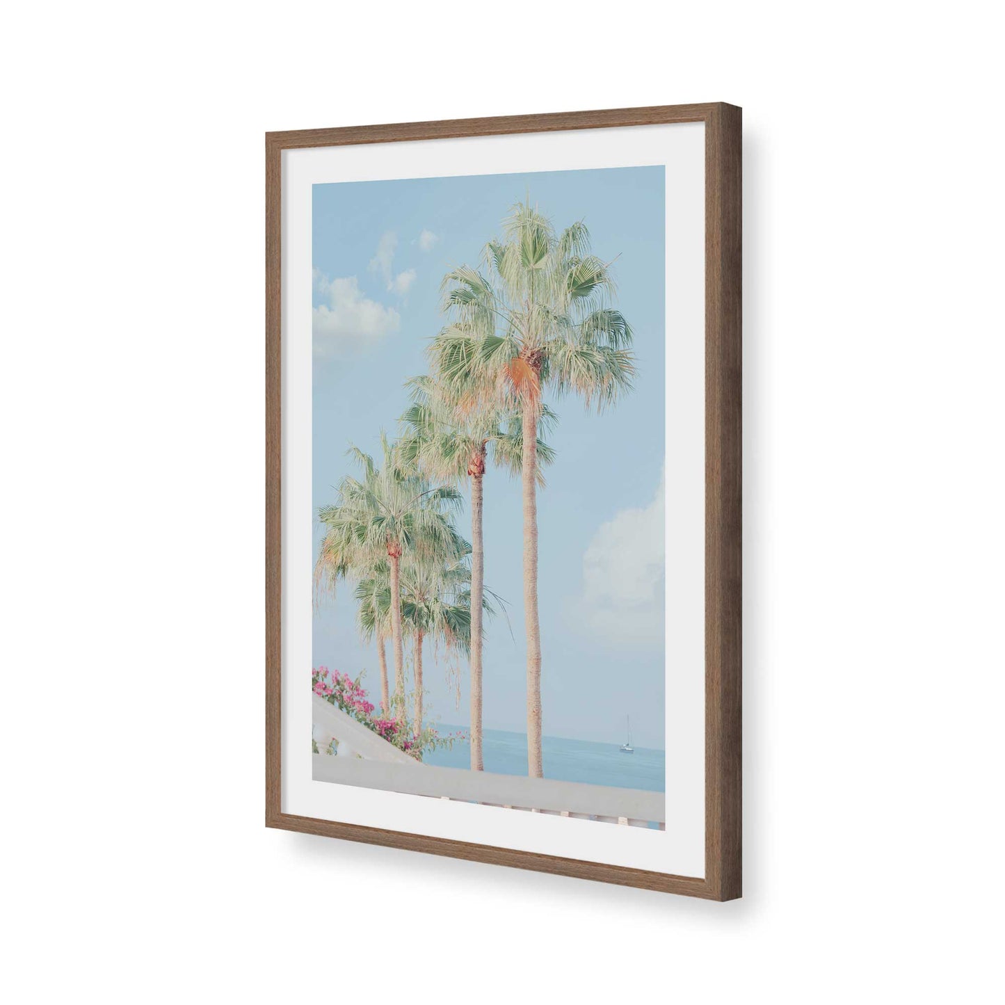 [Color:Walnut], Picture of art in a Walnut frame of the corner