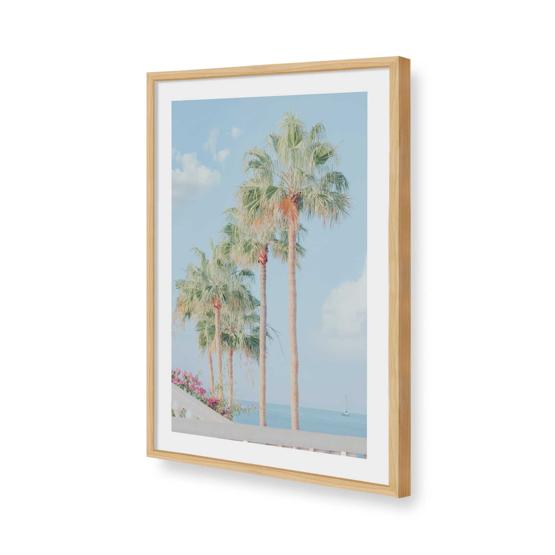 [Color:American Maple], Picture of art in a American Maple frame of the corner