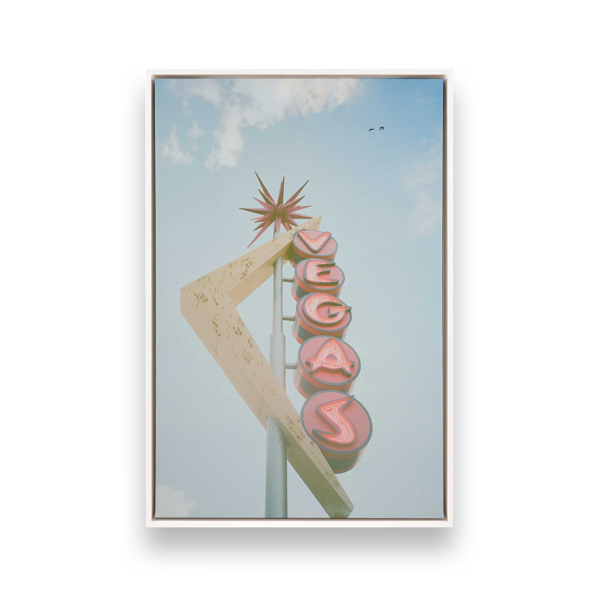 [Color:Opaque White], Picture of art in a White frame