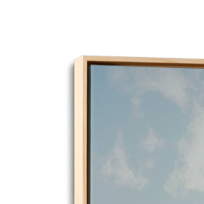 [Color:American Maple], Picture of art in a American Maple frame at an angle