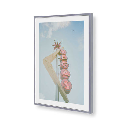[Color:Polished Chrome], Picture of art in a Polished Chrome frame of the corner